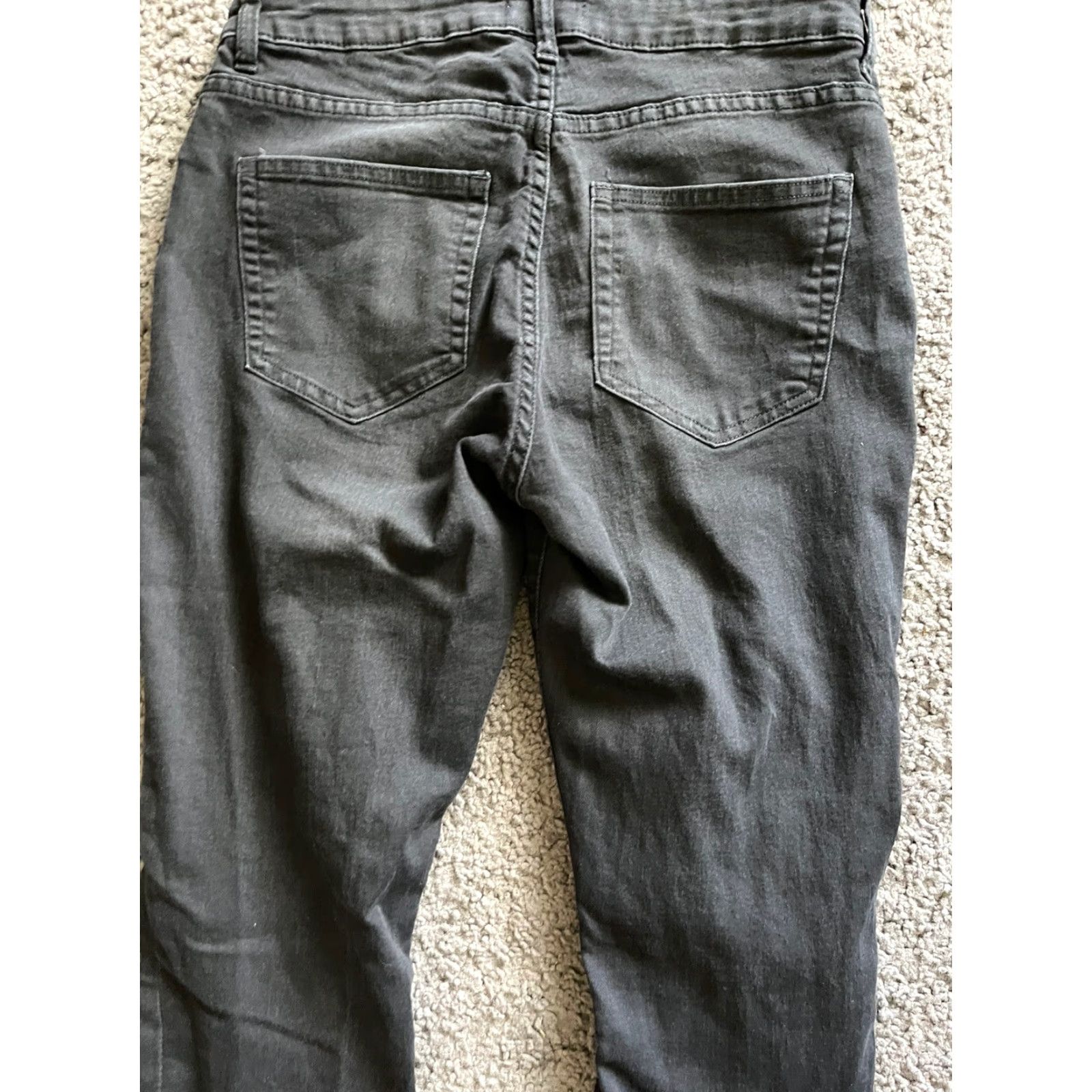 H&M H&M Womens High Rise Skinny Jeans 12 Black Solid Zip Up Size 34" / US 12 / IT 48 - 4 Thumbnail