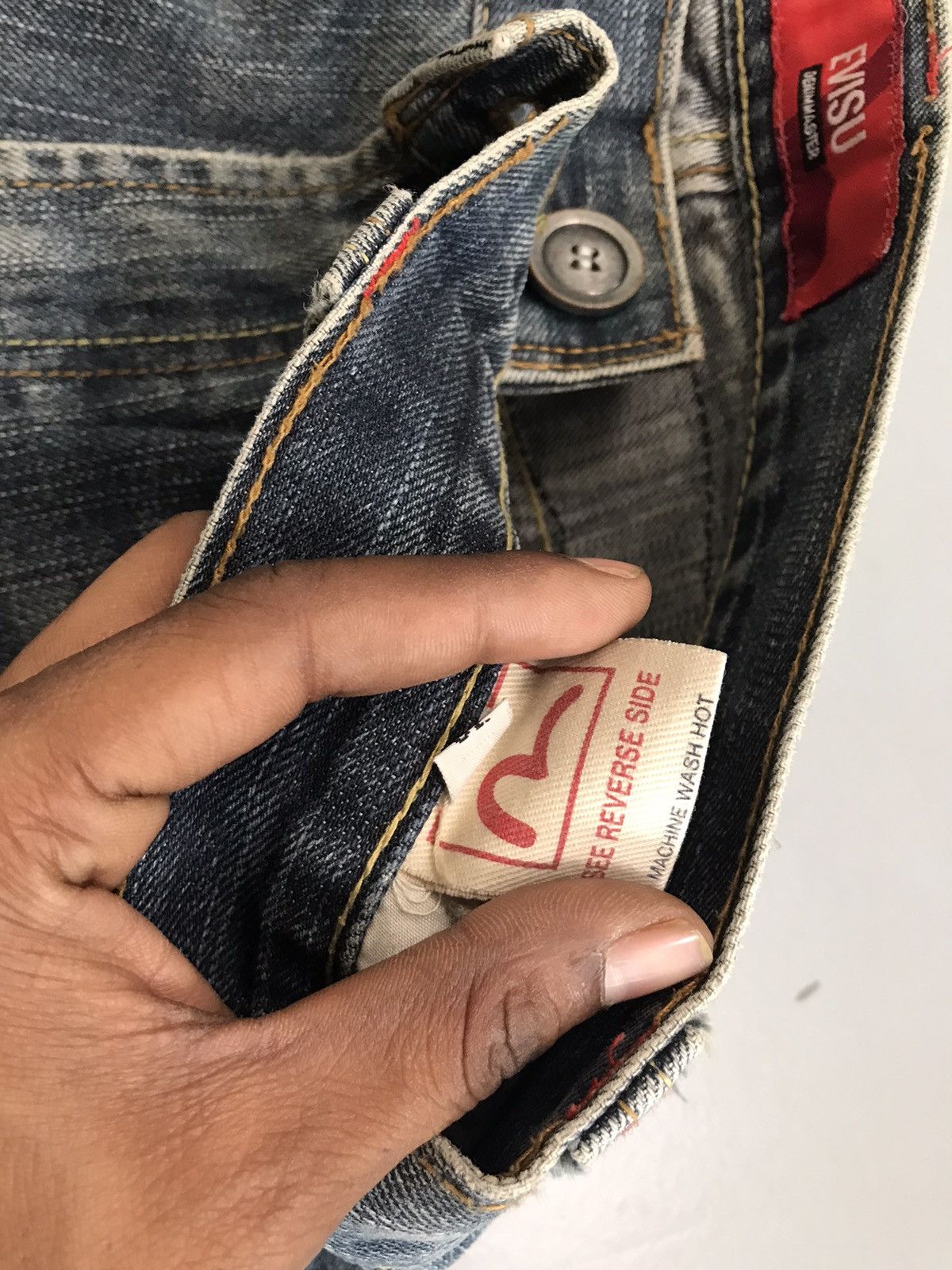 Japanese Brand Vintage Evisu inspired denim Size US 32 / EU 48 - 7 Thumbnail