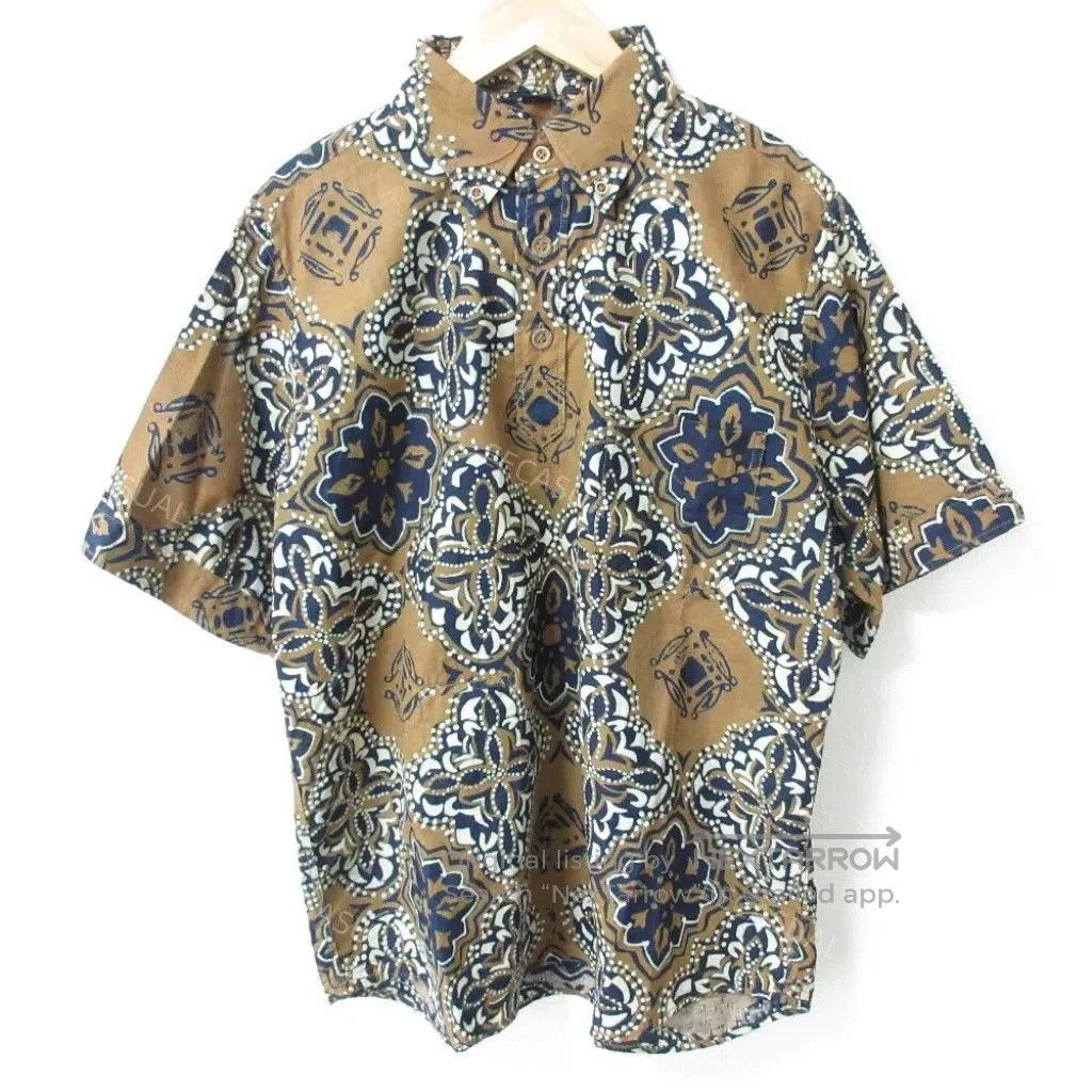 45rpm Wax Dye Printed Short Sleeve Shirt. Size US M / EU 48-50 / 2 - 1 Thumbnail