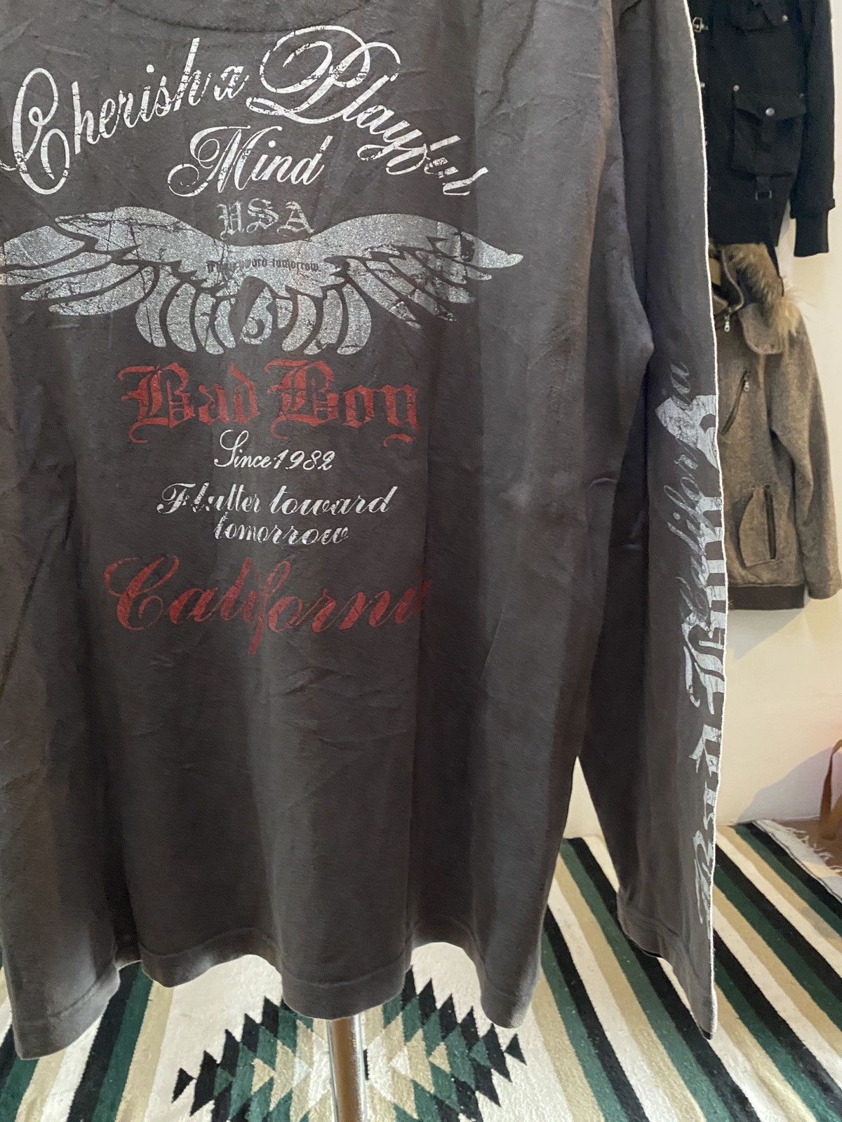 Hysteric Glamour Japanese BadBoy Double Layer Poem Grunge longsleeve tee Size US XL / EU 56 / 4 - 9 Thumbnail