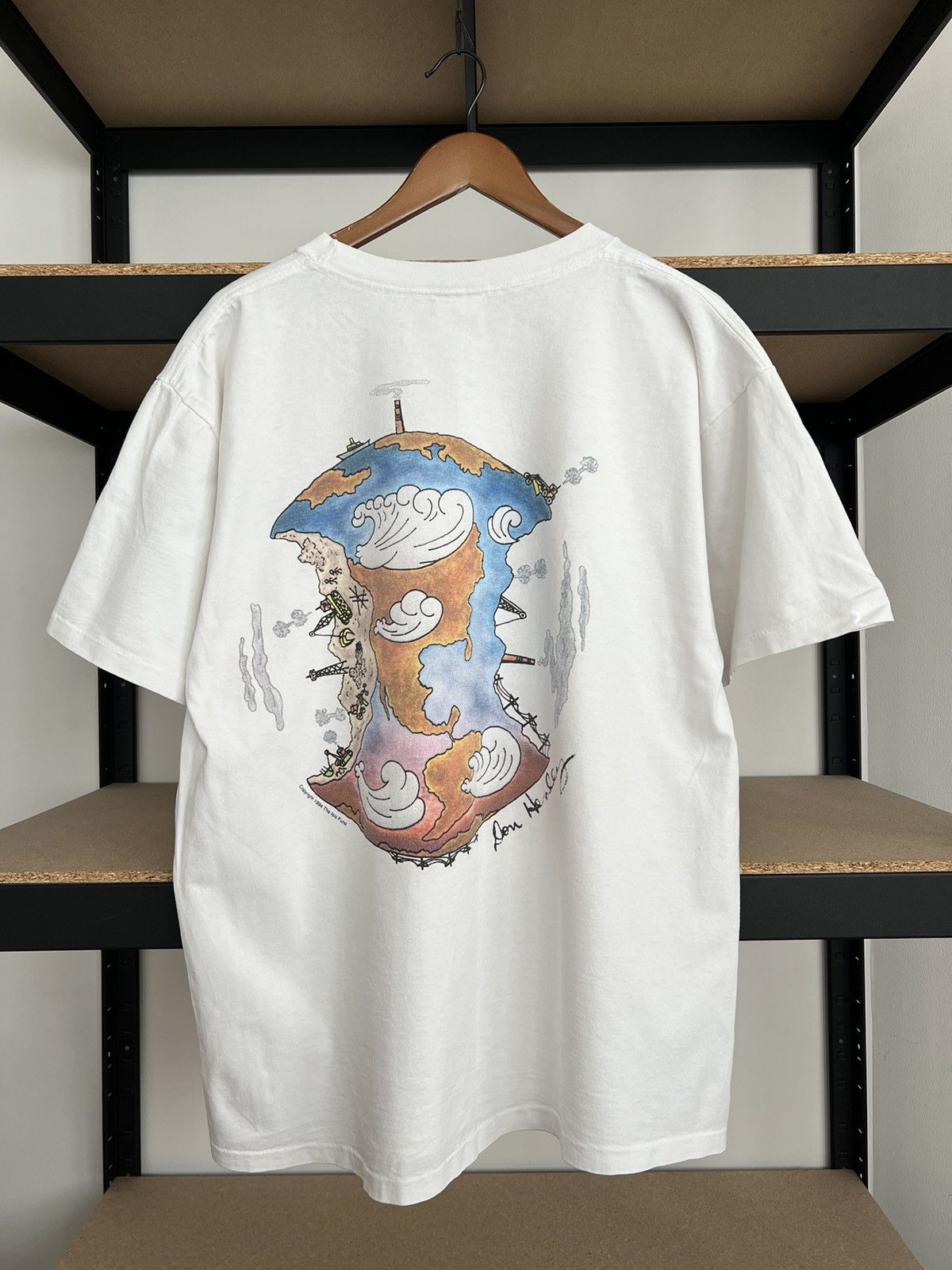 Hard Rock Cafe Vintage 1994 Hard Rock Cafe Don Henley Eagles Earth Art Tee Size US XL / EU 56 / 4 - 1 Thumbnail