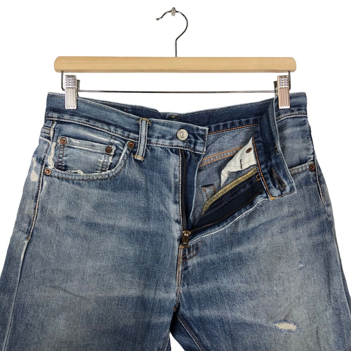 Levi's 🔥90’s Vintage Levi’s Distressed Denim Jeans Size US 31 - 10 Thumbnail