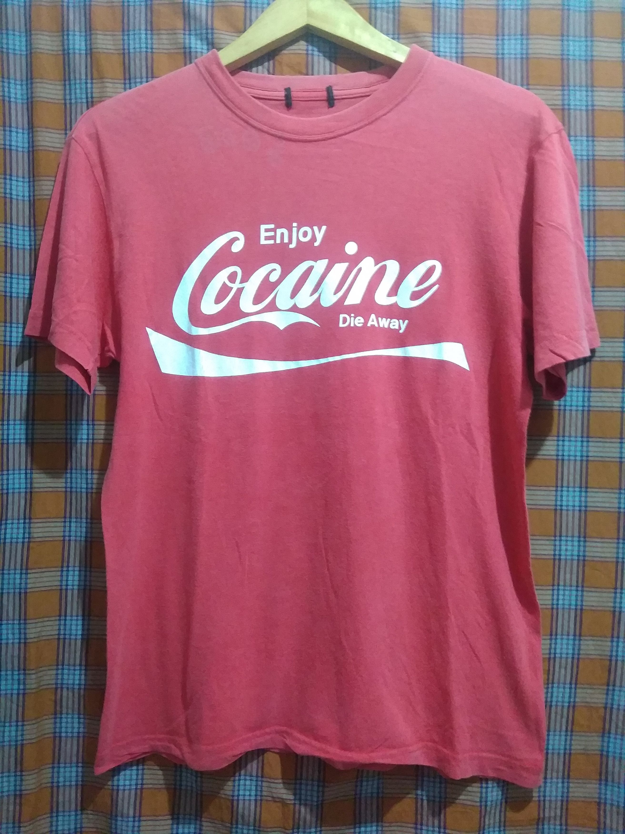 Vintage Vintage Enjoy COCAINE Die Away coca cola rip off Size US M / EU 48-50 / 2 - 1 Thumbnail
