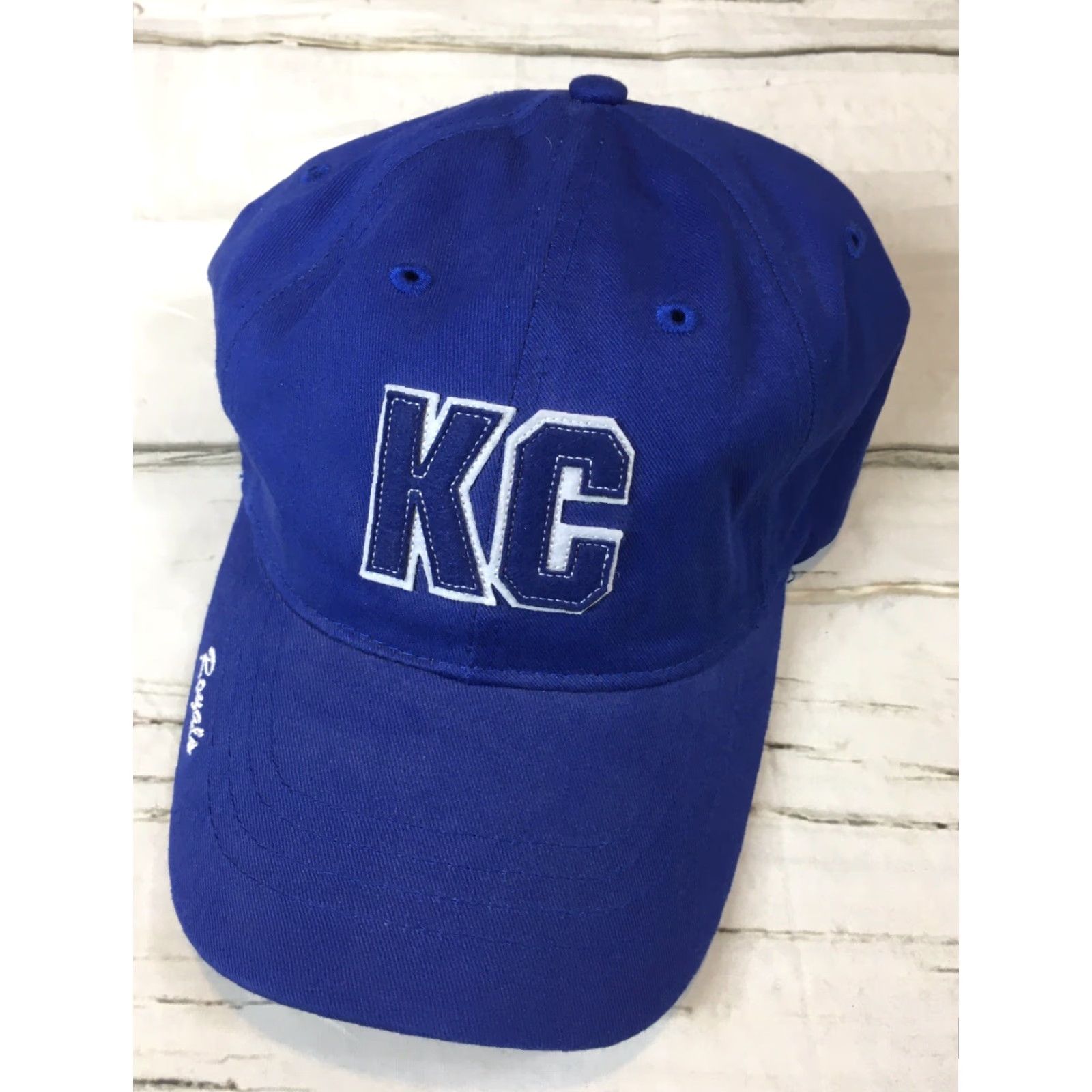 Vintage Kansas City KC Royals 2007 Season Ticket Holder Adjustable Hat Embroidered CAM Men Adjustable Blue EUC Baseball Cap Hat Mens Mens Size ONE SIZE - 2 Thumbnail