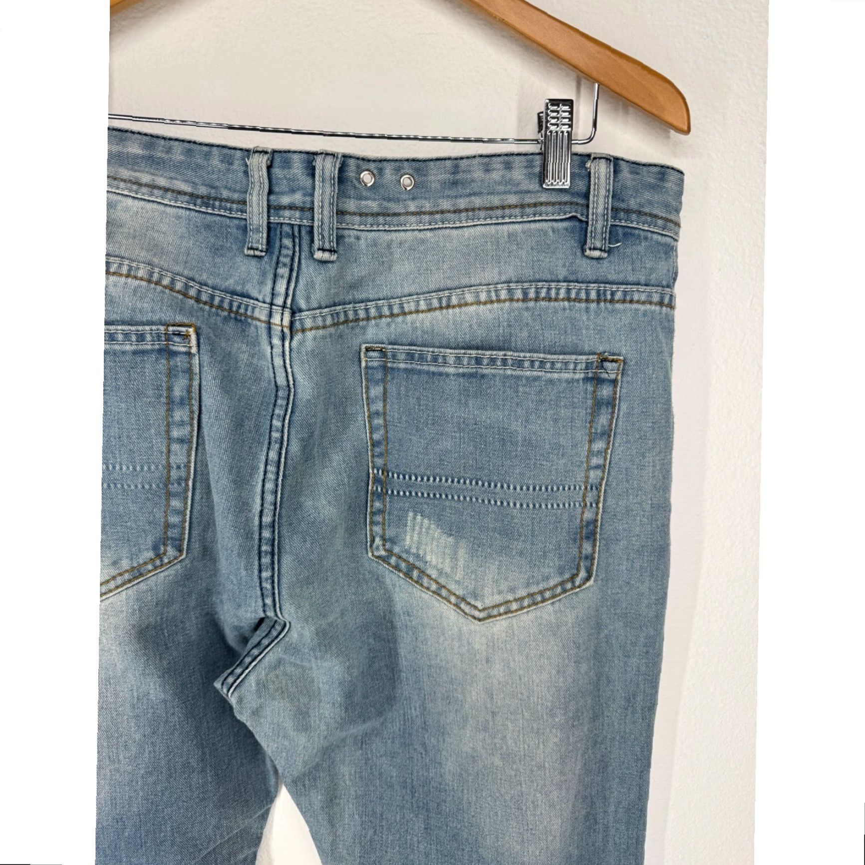 Diesel Diesel Industry Men Distressed Light Straight Leg Denim Jeans 36 Size US 36 / EU 52 - 6 Thumbnail