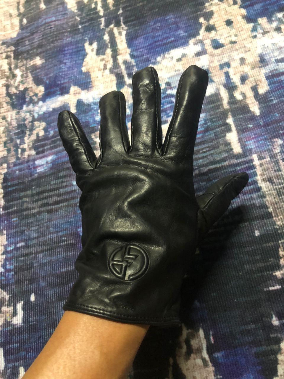 Giorgio Armani Giorgio Armani Mainline Leather Gloves Tag Size -M Size ONE SIZE - 3 Thumbnail