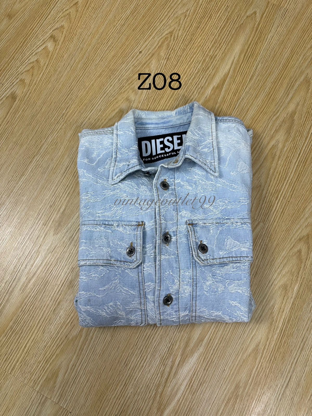 Diesel Diesel Denim Wave Dirty Design Denim Jacket Z08 Size US M / EU 48-50 / 2 - 18 Thumbnail