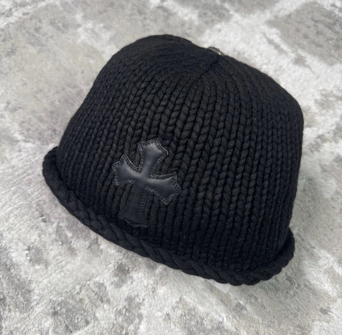 Chrome Hearts Cross patch cashmere beanie Size ONE SIZE - 1 Thumbnail