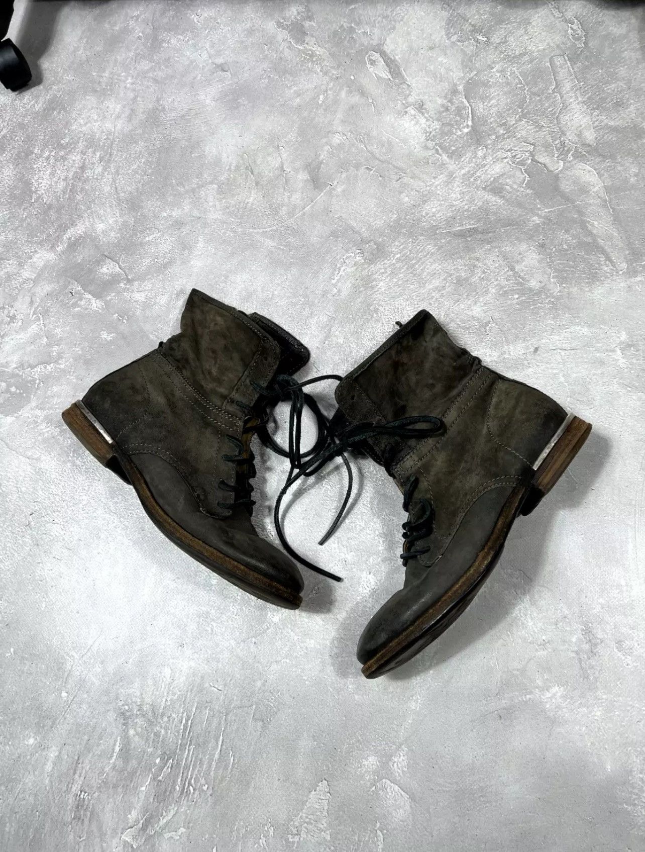 Vintage Vintage Airsteps A.S 98 Avantgarde Distressed Leather Boot Size US 9 / IT 39 - 7 Thumbnail
