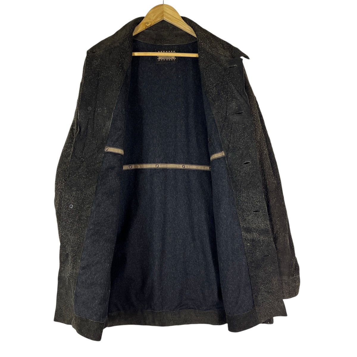 Fendi Vintage Fendi Club Suede Leather Chore Coat Made In Italy Size US XL / EU 56 / 4 - 10 Thumbnail