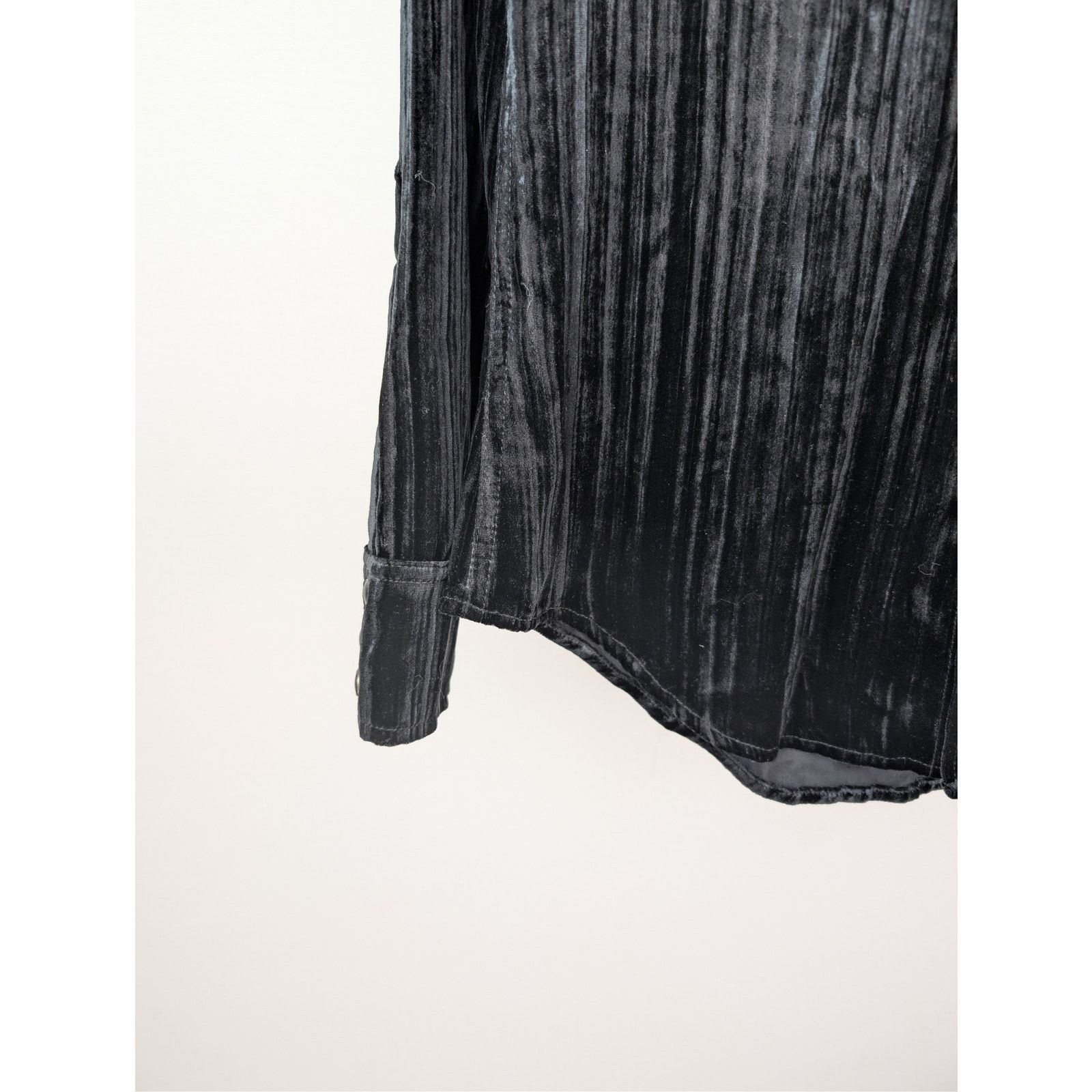 Saint Laurent Paris o1rshd1 CC20 Devore Ribbed Velvet Classic Western Shirt Size US M / EU 48-50 / 2 - 6 Thumbnail