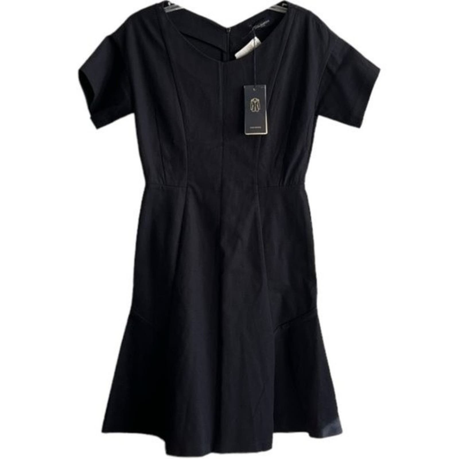 Piazza Sempione PIAZZA SEMPIONE Black A-Line Mini Dress w/ Tags, M/US6/IT42 Size M / US 6-8 / IT 42-44 - 1 Thumbnail