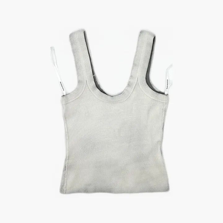 Alexander Wang Alexander Wang Fitted Logo Tank Top for Women - Size S / US 4 / IT 40 - 2 Thumbnail