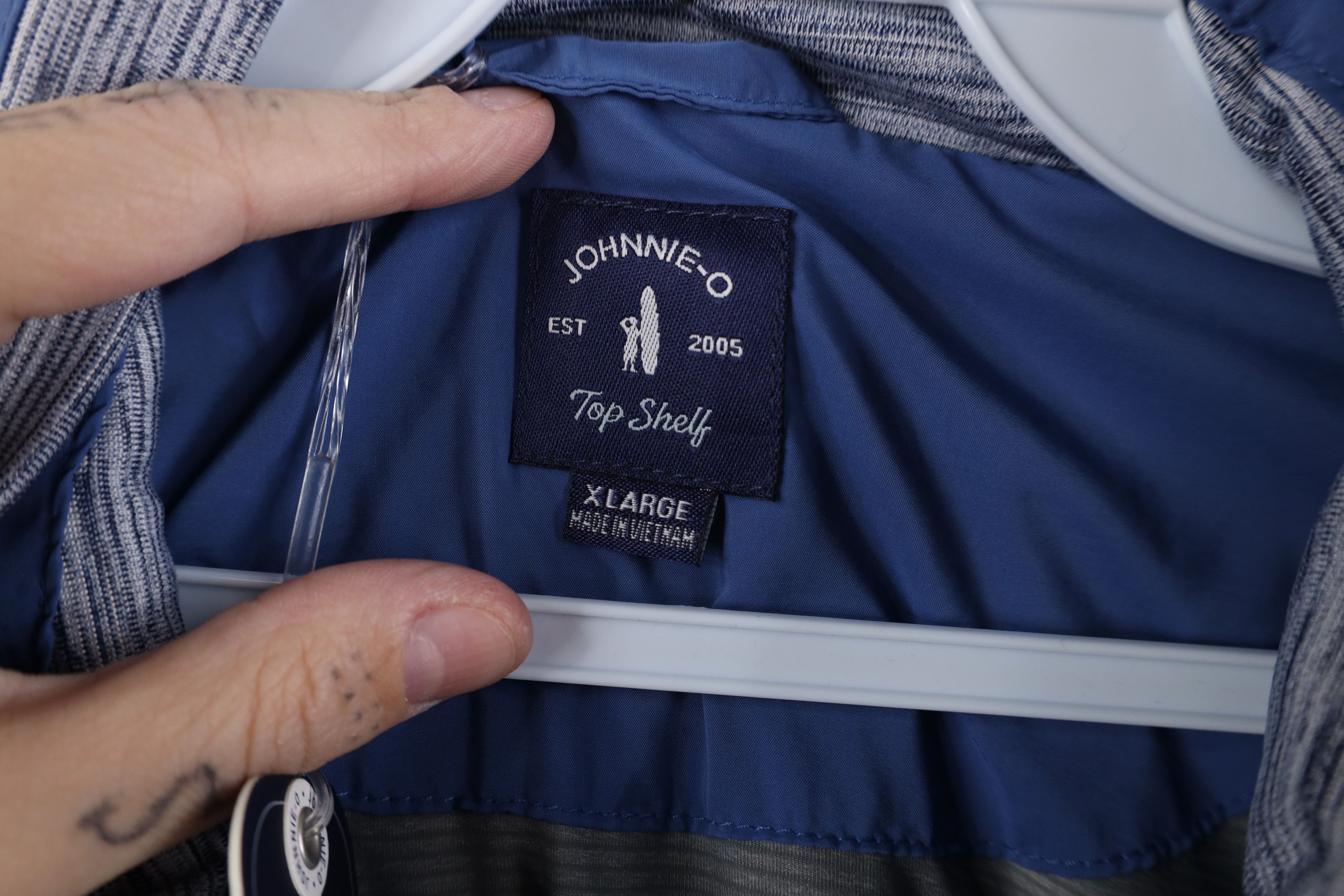 johnnie-O New Johnnie O Full Zip Golfing Puffer Vest Jacket Blue Size US XL / EU 56 / 4 - 8 Thumbnail