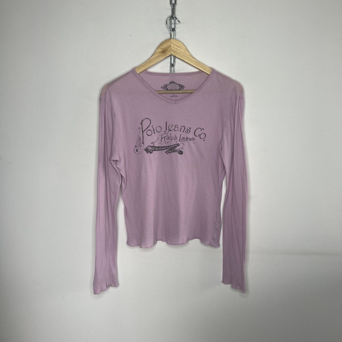 Polo Ralph Lauren Polo Jeans Co Long Sleeve Womens Large Shirt Size L / US 10 / IT 46 - 1 Thumbnail