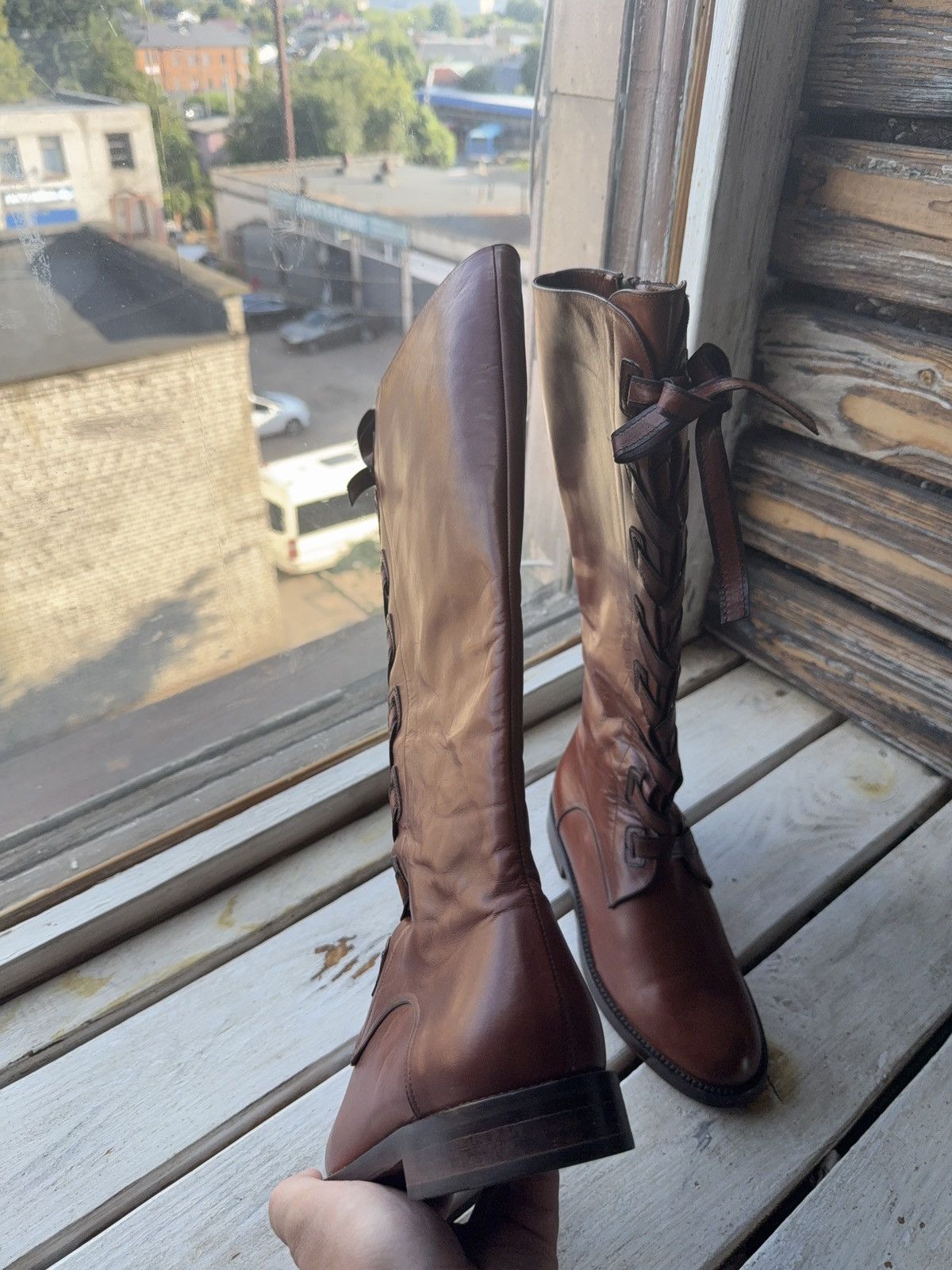 Bally Luxury 00s Bally Vintage Cowgirl Western High Boots 36 1/2 Size US 6 / IT 36 - 13 Thumbnail