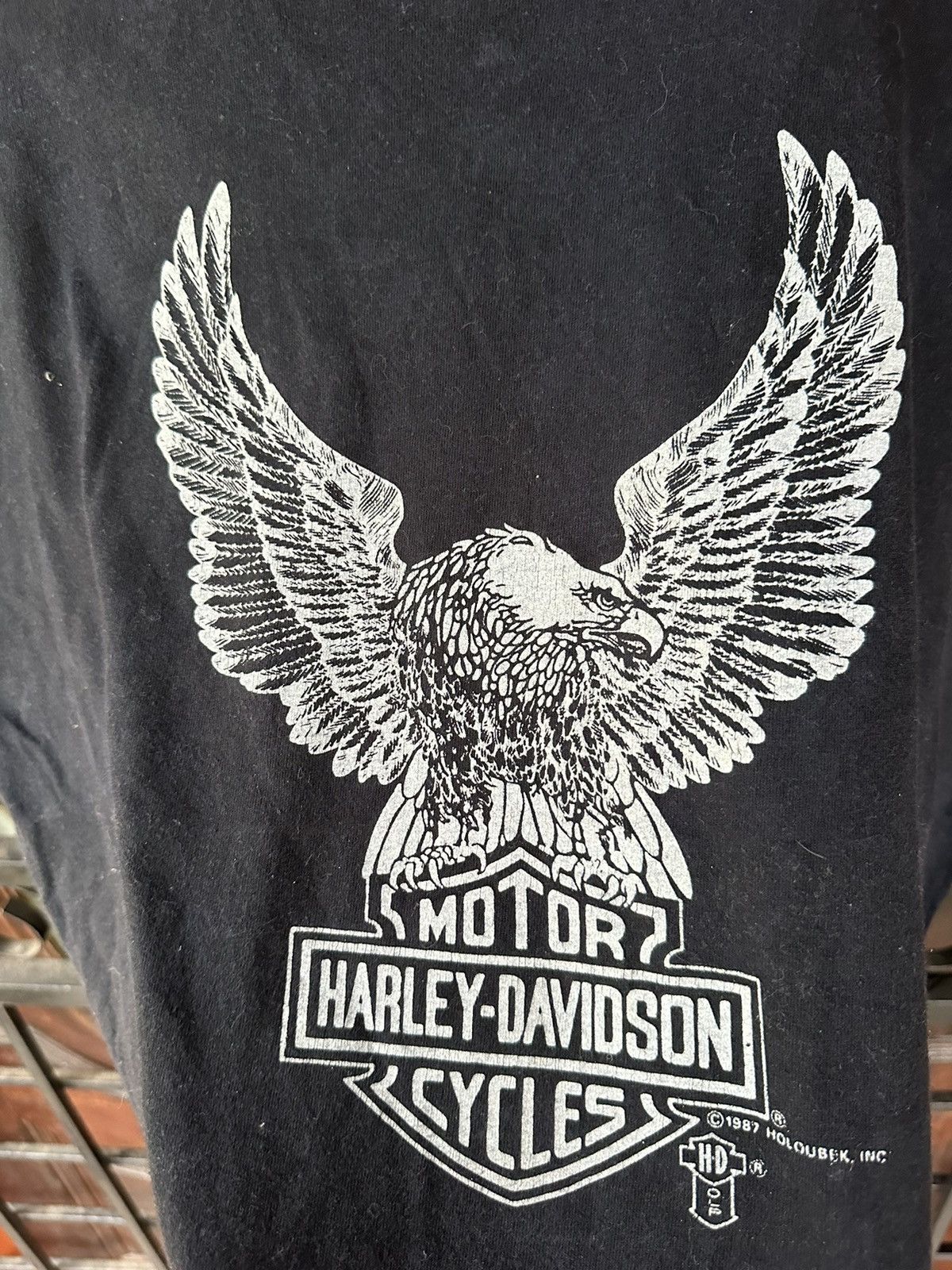 Harley Davidson 1987 Vintage HD Shirt Tee Size US L / EU 52-54 / 3 - 5 Thumbnail
