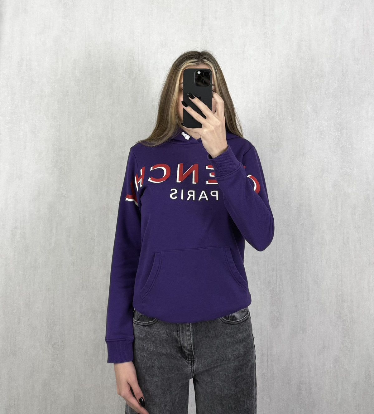 Givenchy Givenchy Kids Big Logo Purple Hoodie Size 12Y Size XS / US 0-2 / IT 36-38 - 1 Thumbnail