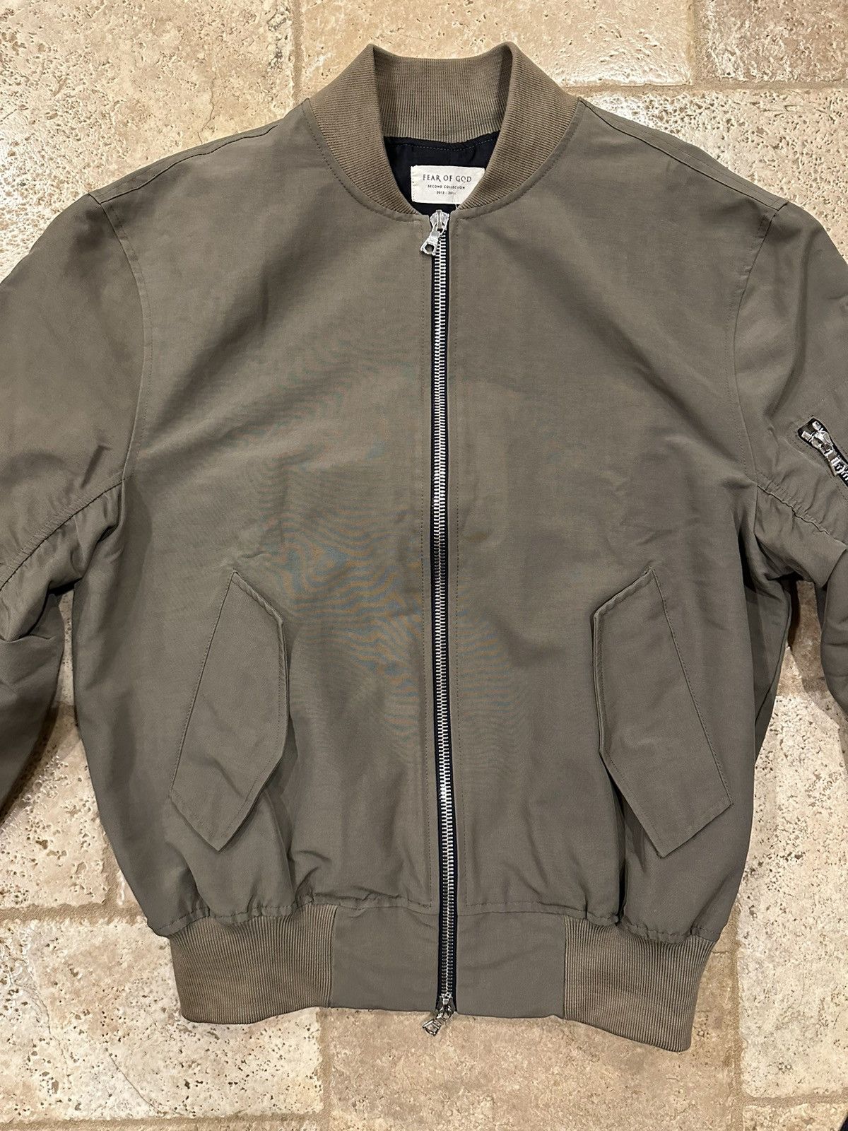 Fear of God Fear of God Second Collection Olive Green Bomber Jacket Size US M / EU 48-50 / 2 - 7 Thumbnail