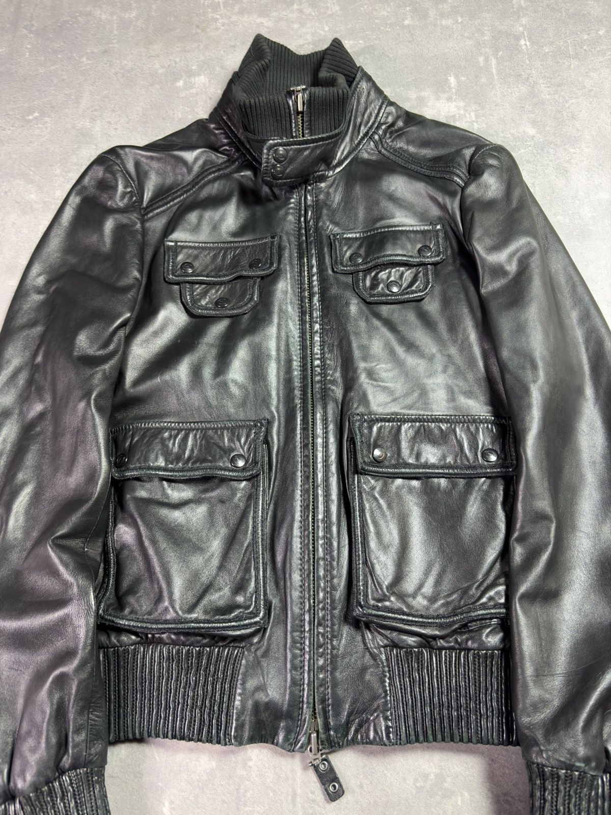 Just Cavalli 00s Just Cavalli Leather Bomber Jacket M L Archive Size US M / EU 48-50 / 2 - 9 Thumbnail