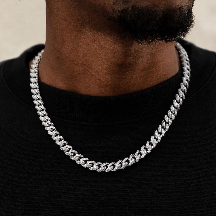 Other GLD Diamond Cuban Chain in White Gold - 8.5mm Size ONE SIZE - 1 Thumbnail