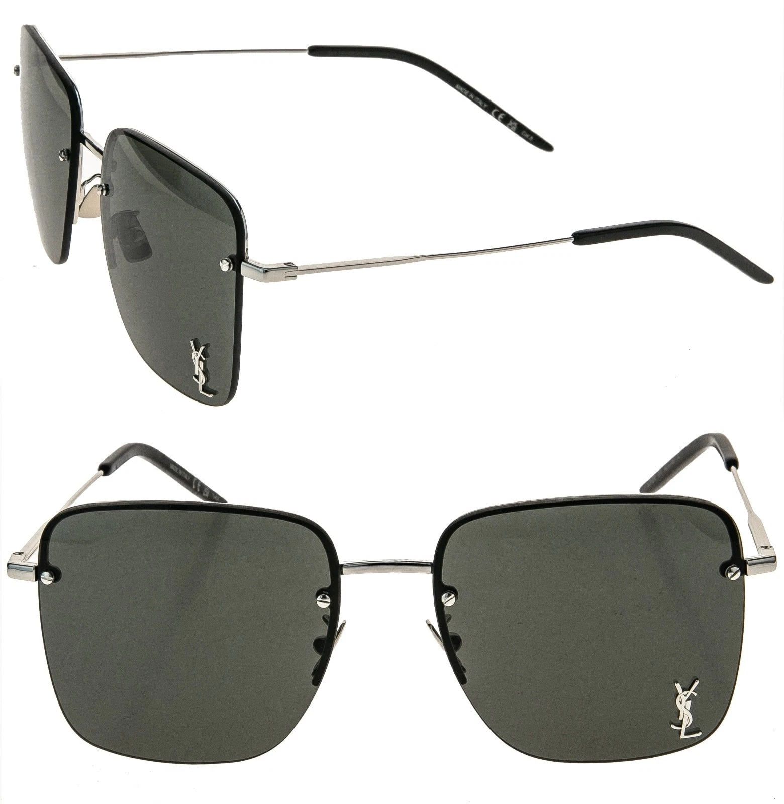 Yves Saint Laurent SAINT LAURENT YSL SL312M 010 Silver Sunglasses 312 Size ONE SIZE - 1 Thumbnail