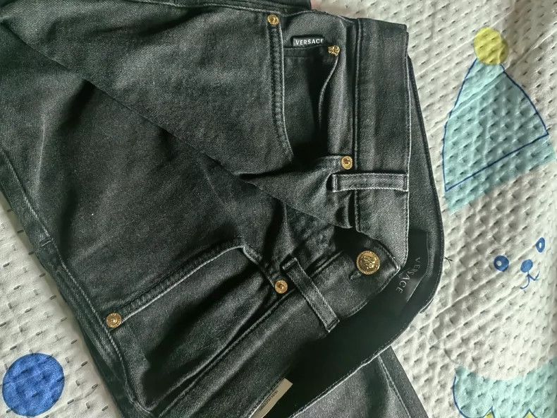 Versace Versace Black straight-leg pants Size US 44 / EU 60 - 5 Thumbnail