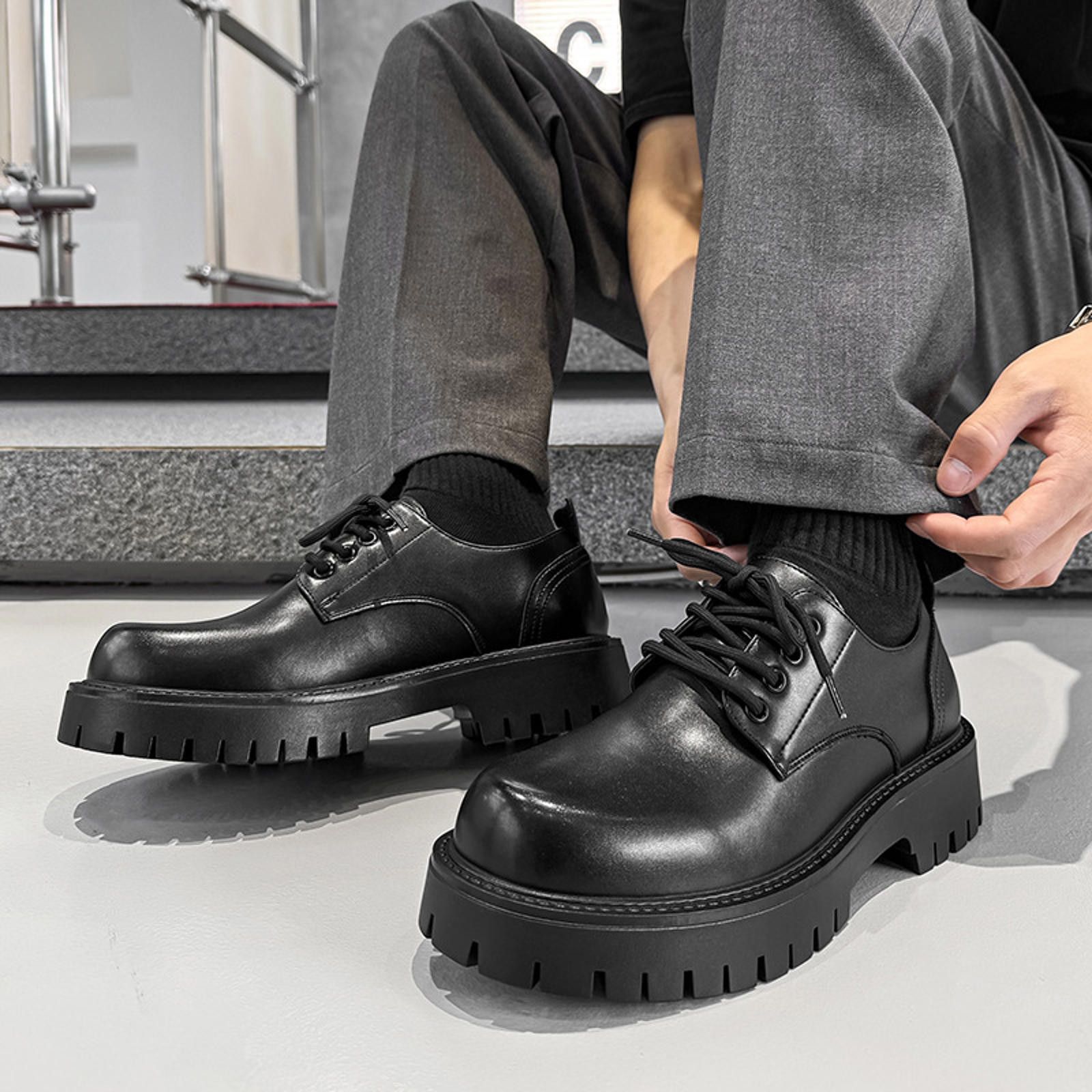 Other Trendy Black Platform Shoes Size US 11.5 / EU 44-45 - 3 Thumbnail