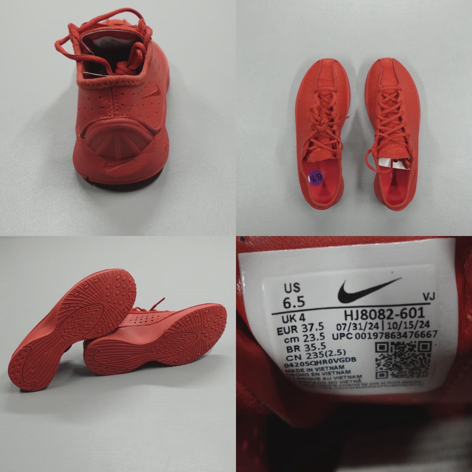 Nike Nike Women's Air Superfly Sneaker Red 6.5 HJ8082-601 Ladies Shoes Athletic Walking Sneakers Shoes Mens Womens Size US 7 / IT 37 - 8 Thumbnail