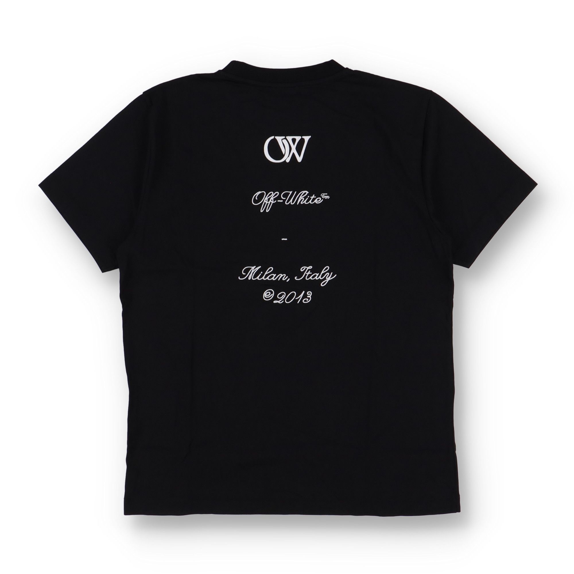 Off-White Black Embroidered Abloh Logo T-Shirt Size US M / EU 48-50 / 2 - 5 Thumbnail