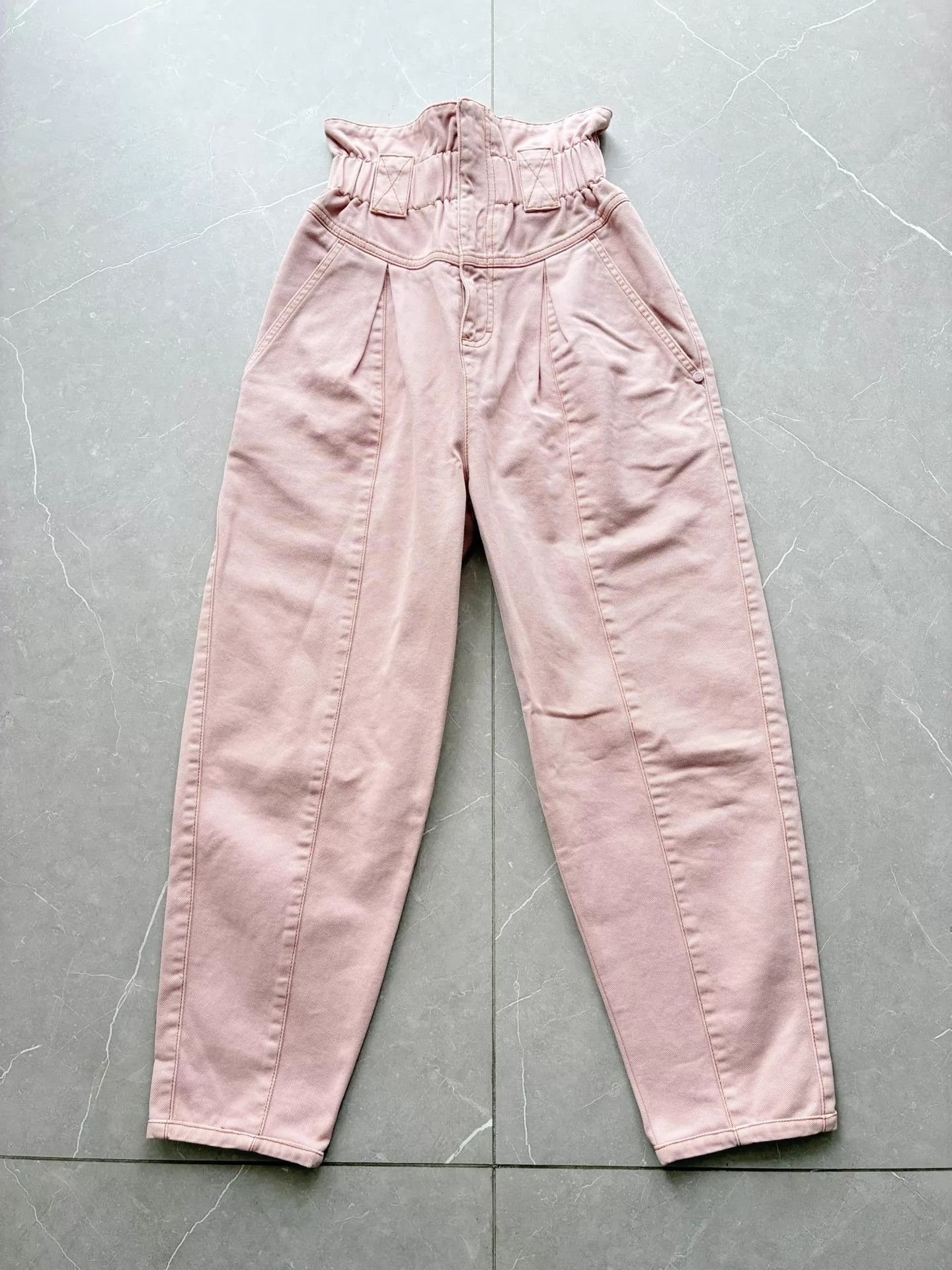 Fendi FENDI Pink High-Waist Bloom Pants Women's 36 Size 25" / US 0 / IT 36 - 2 Thumbnail