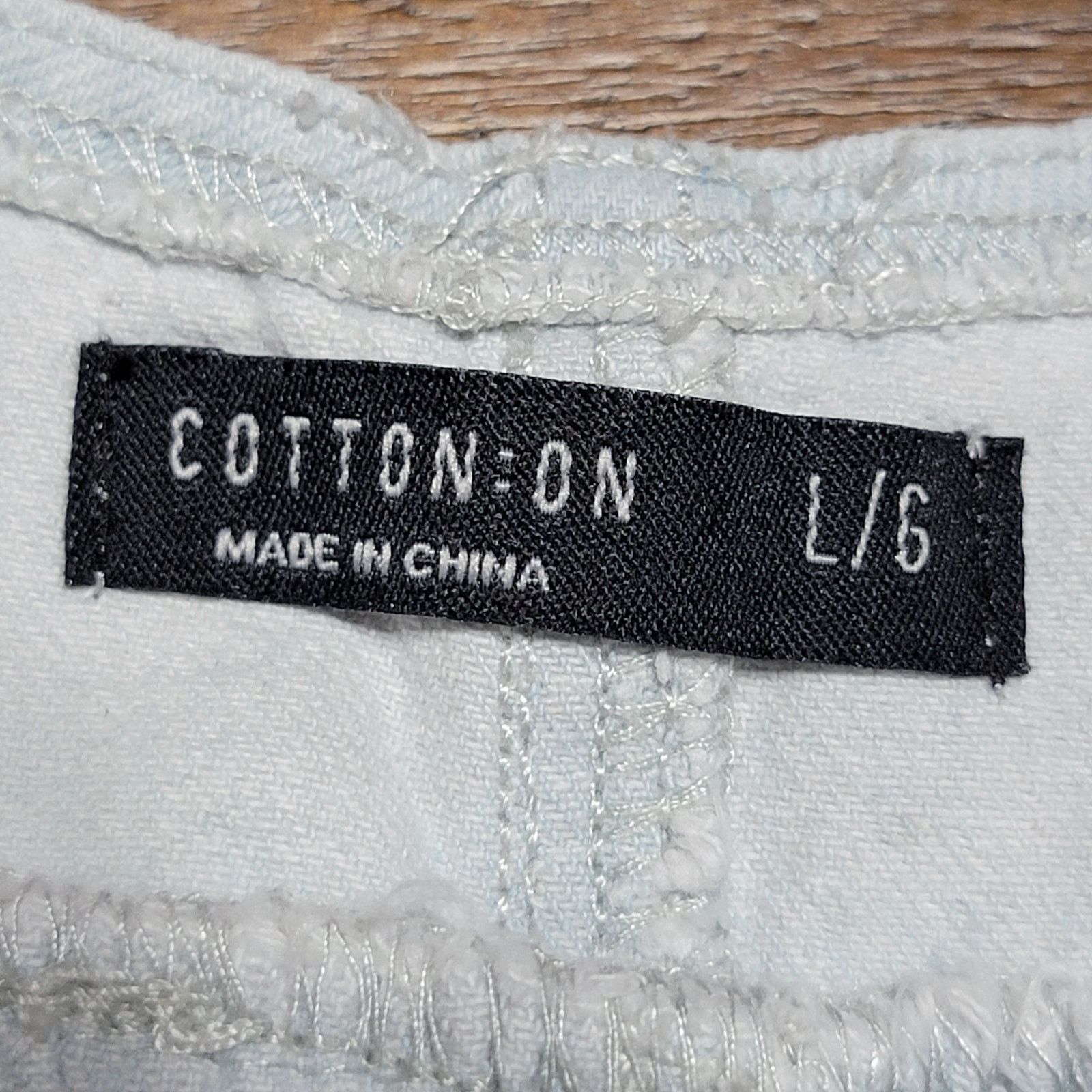 Cotton On Cotton:On Light Blue Denim Skirt Overalls - Size Large Size 38" / US 16 / IT 52 - 4 Thumbnail