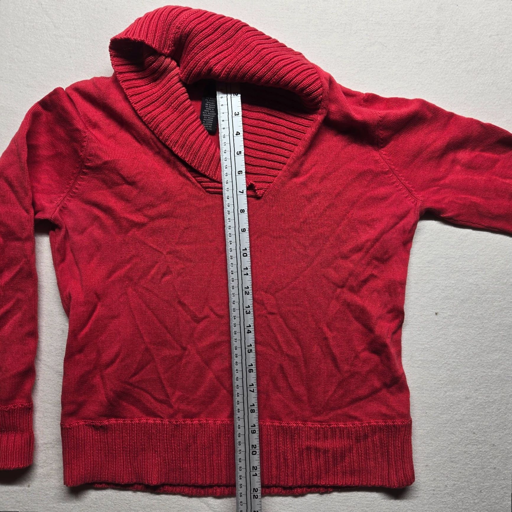 Jones New York VINTAGE Jones New York Signature Solid Red Cowl Neck Sweater Adult Women's Size L Winter Fall Knit Office Casual Size L / US 10 / IT 46 - 5 Thumbnail