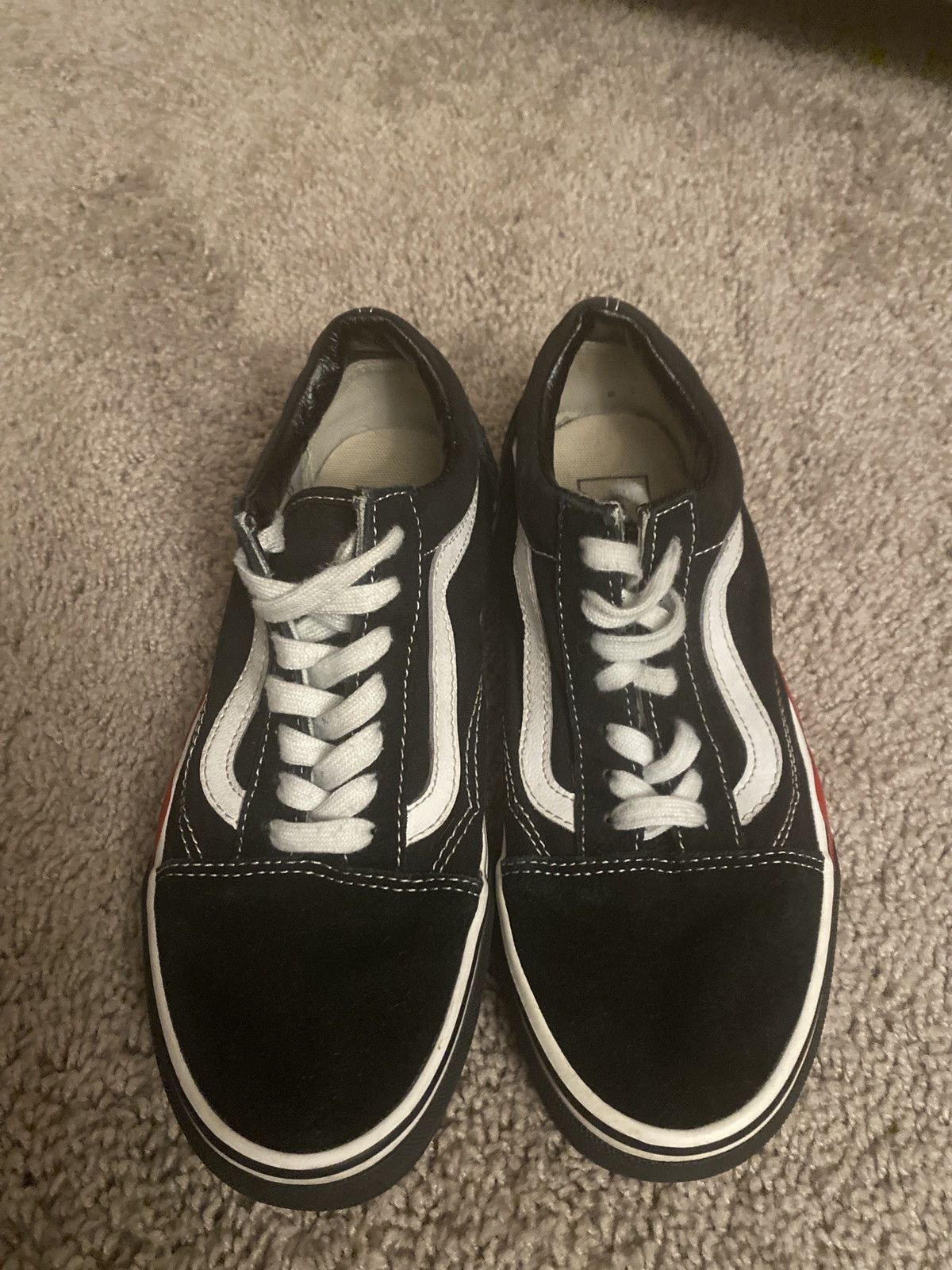 Vans Unisex Vans Oldskool flame accent low sneakers size 5.5M/7W Size US 5.5 / EU 38 - 19 Thumbnail