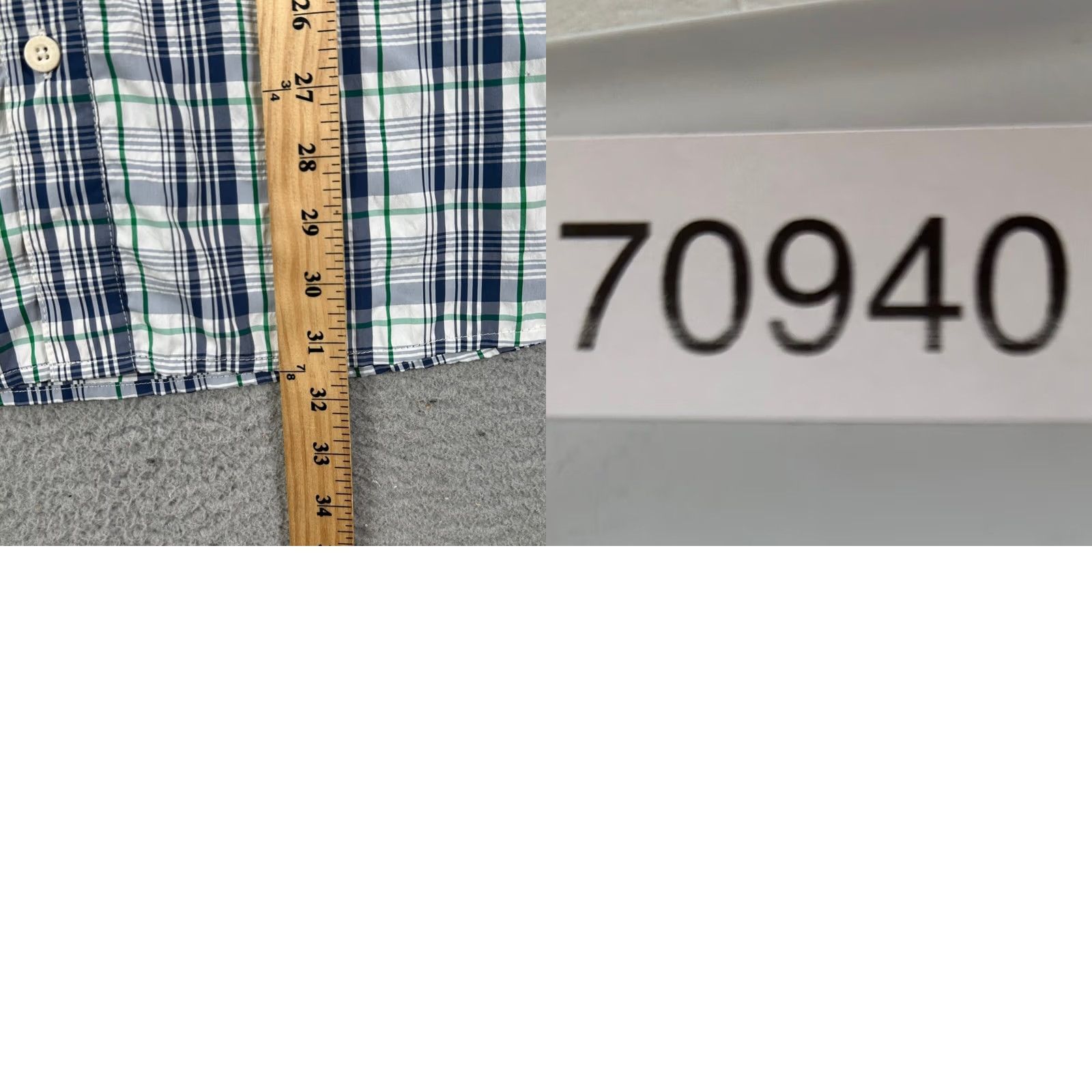 Eddie Bauer VINTAGE? Eddie Bauer Travex Mens Seersucker Shirt XL Blue Green Plaid Button Up Pocket Size US XL / EU 56 / 4 - 8 Thumbnail
