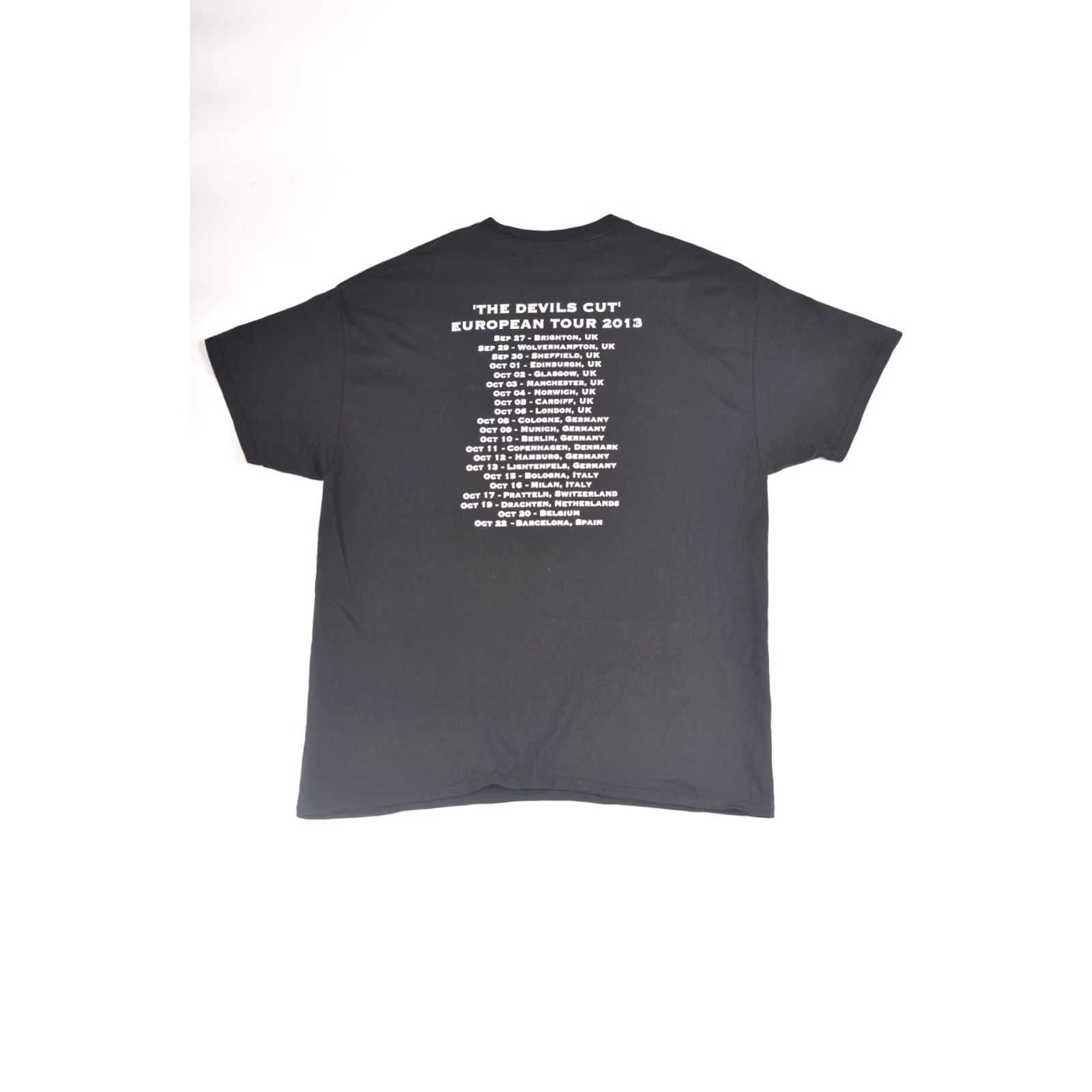 Gildan Gildan White Wizzard The Devils Cut European Tour 2013 Metal T-Shirt XL Black Mens XL T-Shirt Metal Tour 2013 Size US XL / EU 56 / 4 - 5 Thumbnail