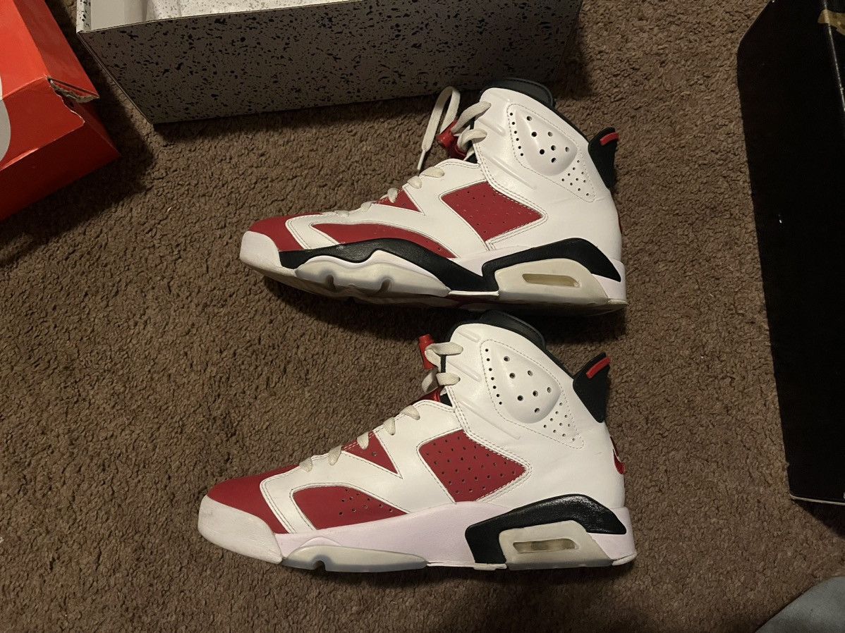 Nike 2021 Air Jordan 6 Retro OG 'Carmine' 2021 Size US 9 / EU 42 - 2 Thumbnail