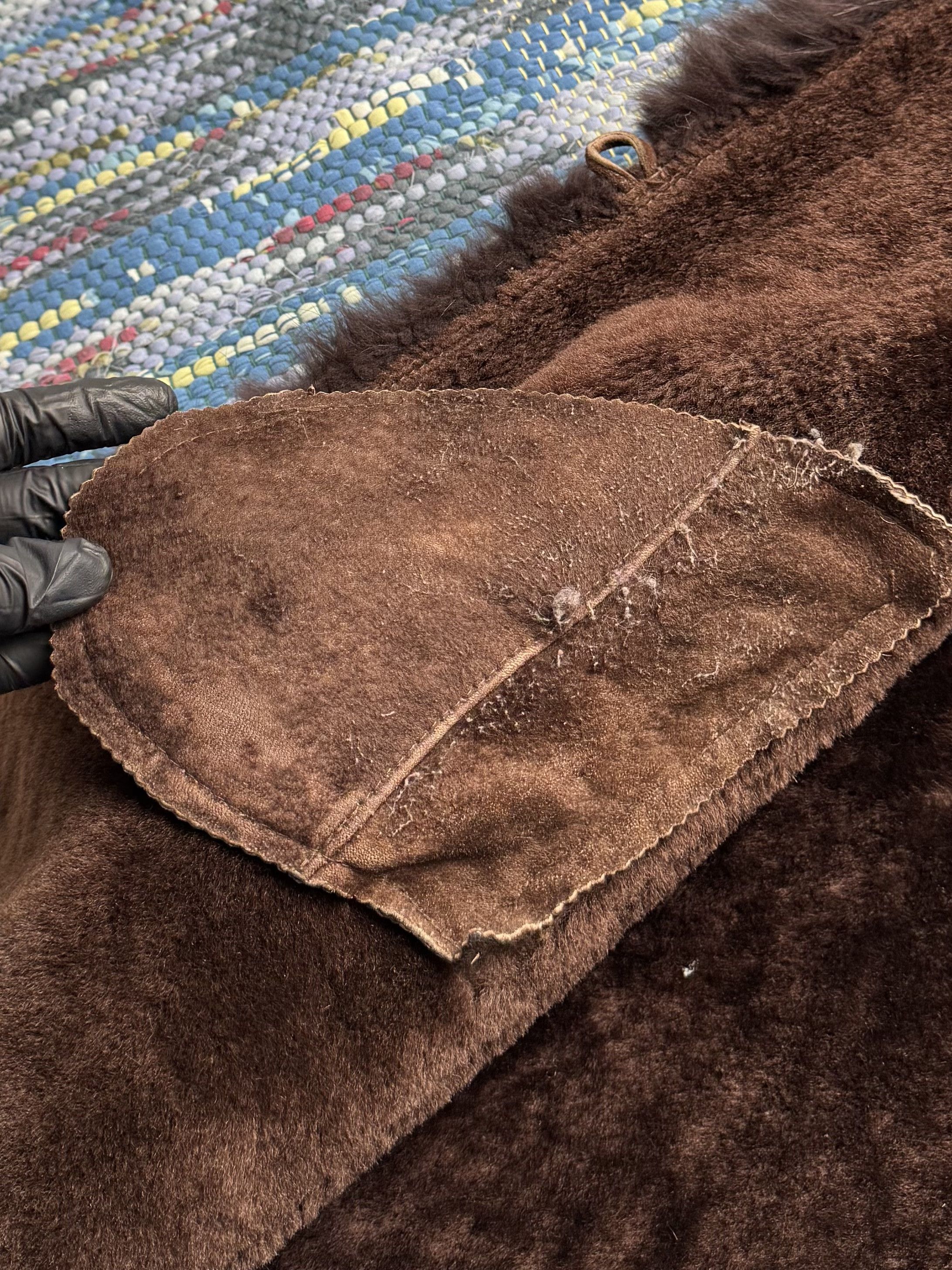 Vintage Vintage Real Sheepskin Jacket With Hood D15 Size XL / US 12-14 / IT 48-50 - 8 Thumbnail
