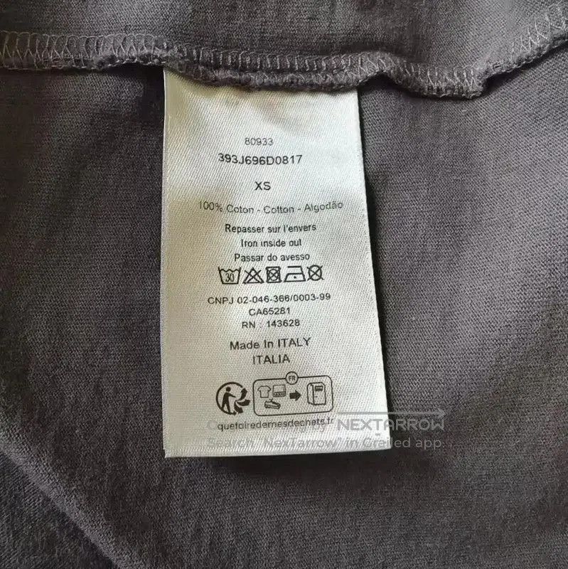 Dior Dior Gray Cotton Men's T-Shirt . Size US XS / EU 42 / 0 - 4 Thumbnail