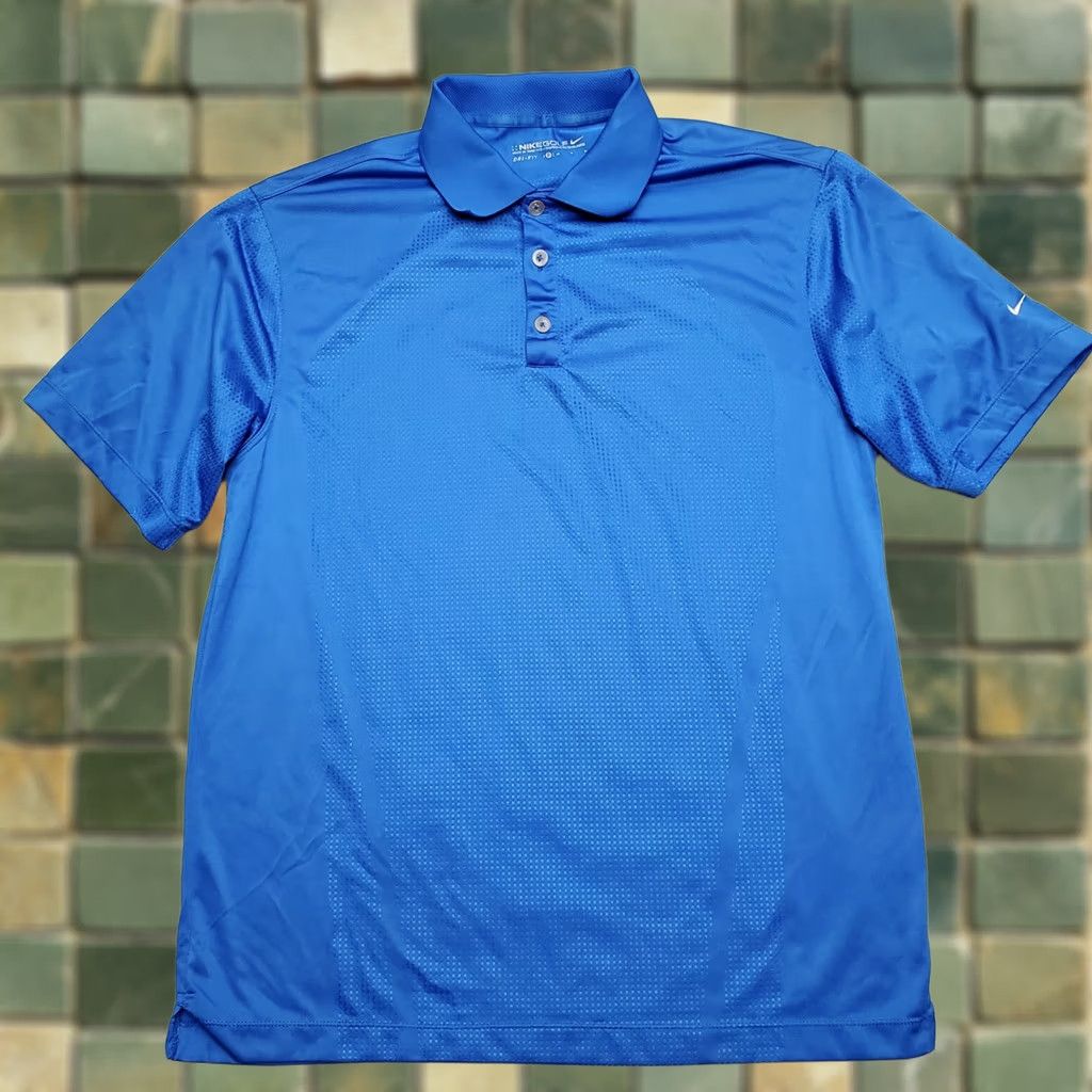 Nike Nike Golf Polo Shirt Mens M Blue Dri-Fit Short Sleeve Casual Size US M / EU 48-50 / 2 - 1 Thumbnail