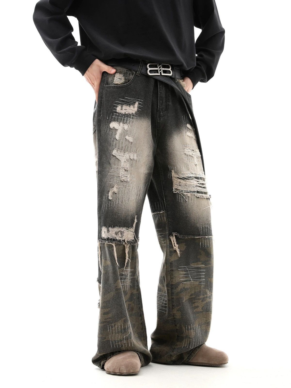 Japanese Brand × Vintage Retro punk pants Size US 31 - 2 Thumbnail