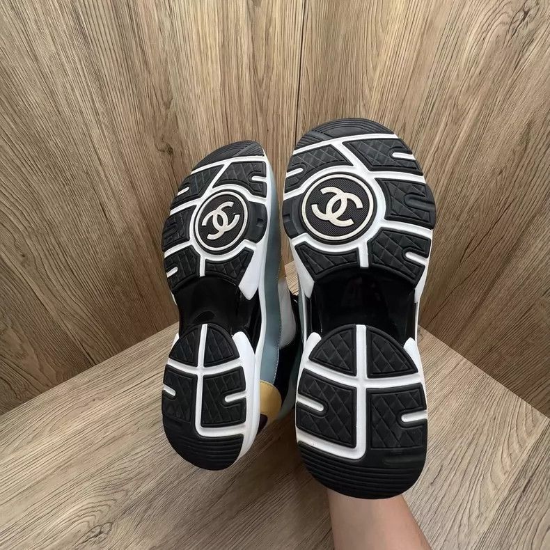 Chanel Chanel Blue and White High Top Sneakers -2505 Size US 6.5 / EU 39-40 - 6 Thumbnail