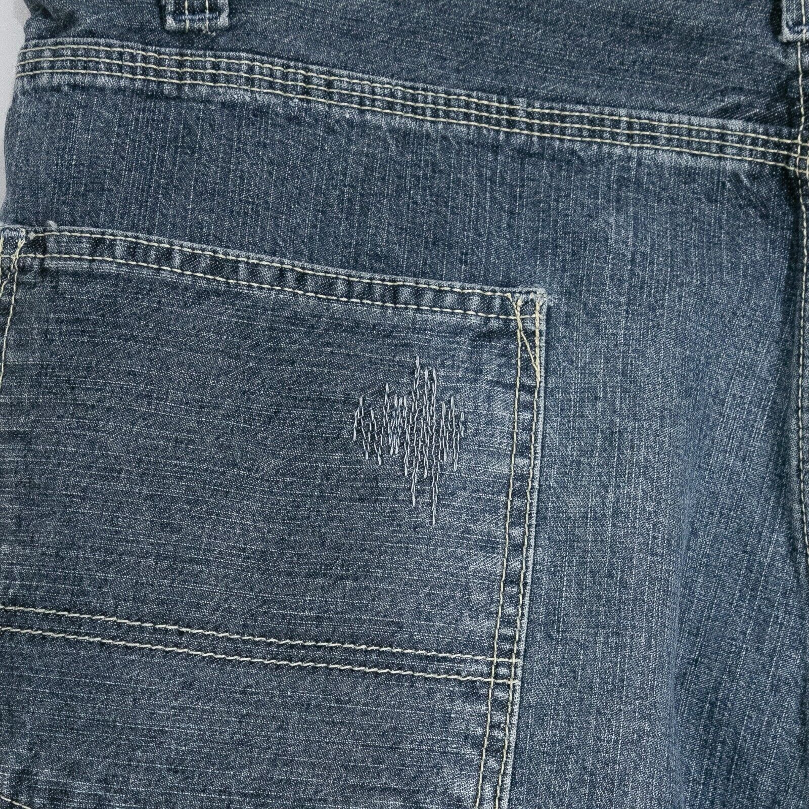 Levi's × Vintage Vintage Levis Baggy Jean Shorts 40" Waist - Distressed Dark Size US 40 / EU 56 - 6 Thumbnail