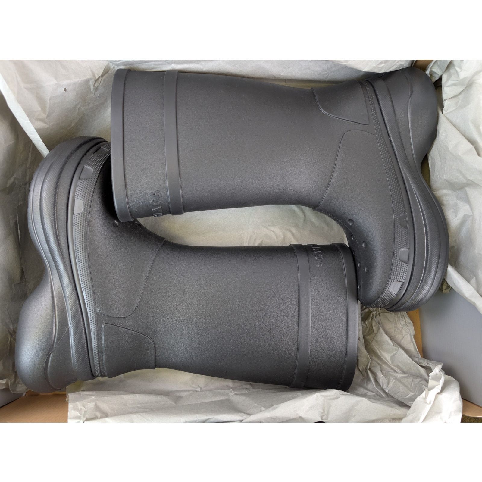 Balenciaga o1rshd1 Crocs Boots in Black Size US 13 / EU 46 - 21 Thumbnail