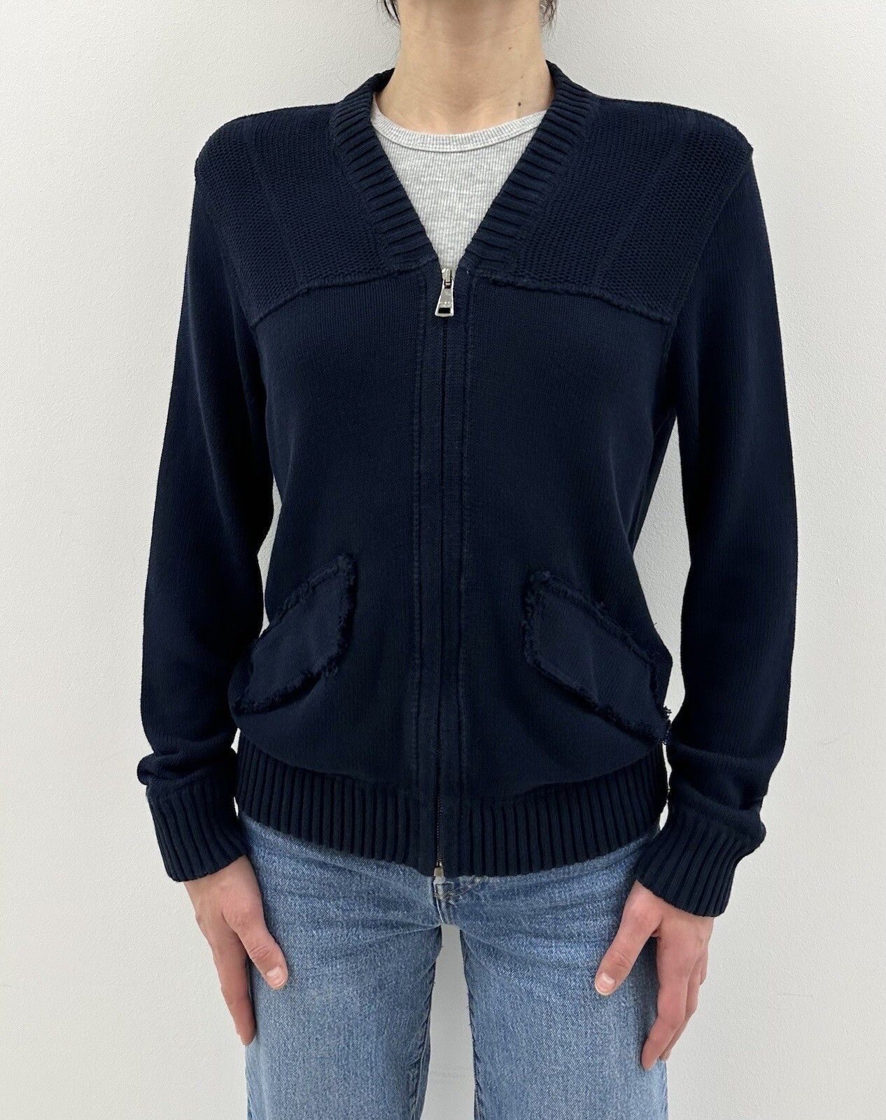 Dolce & Gabbana DDP Dolce & Gabbana Zip Sweater Cardigan Zip Zipper Viscose Size M / US 6-8 / IT 42-44 - 3 Thumbnail