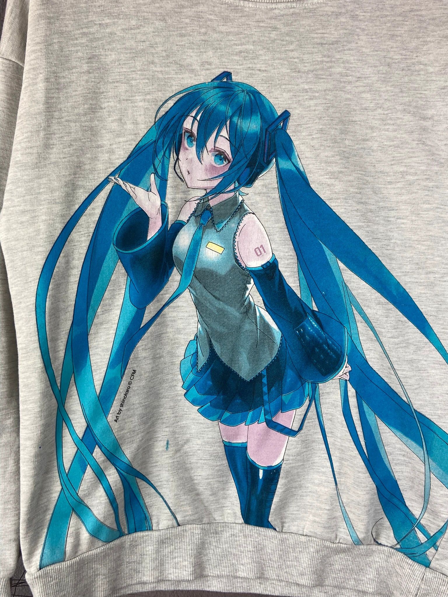 Anime Anime sweatshirt grey vintage retro streetwear casual otaku Size US M / EU 48-50 / 2 - 2 Thumbnail