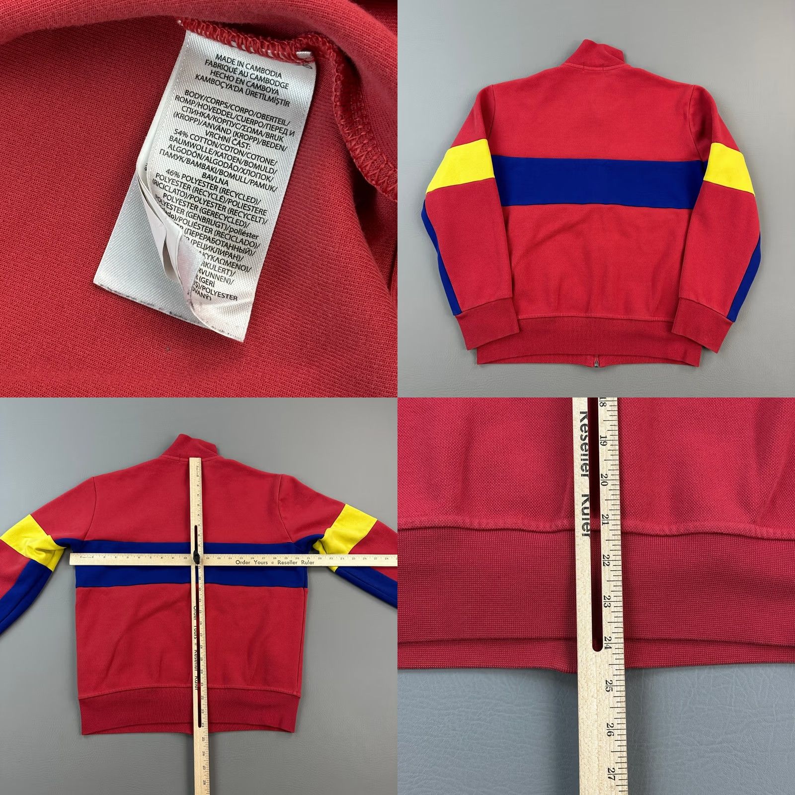 Polo Ralph Lauren Polo Ralph Lauren Double-knit Track Jacket Mens Small Coral Colorblock Full Zip Size US S / EU 44-46 / 1 - 8 Thumbnail