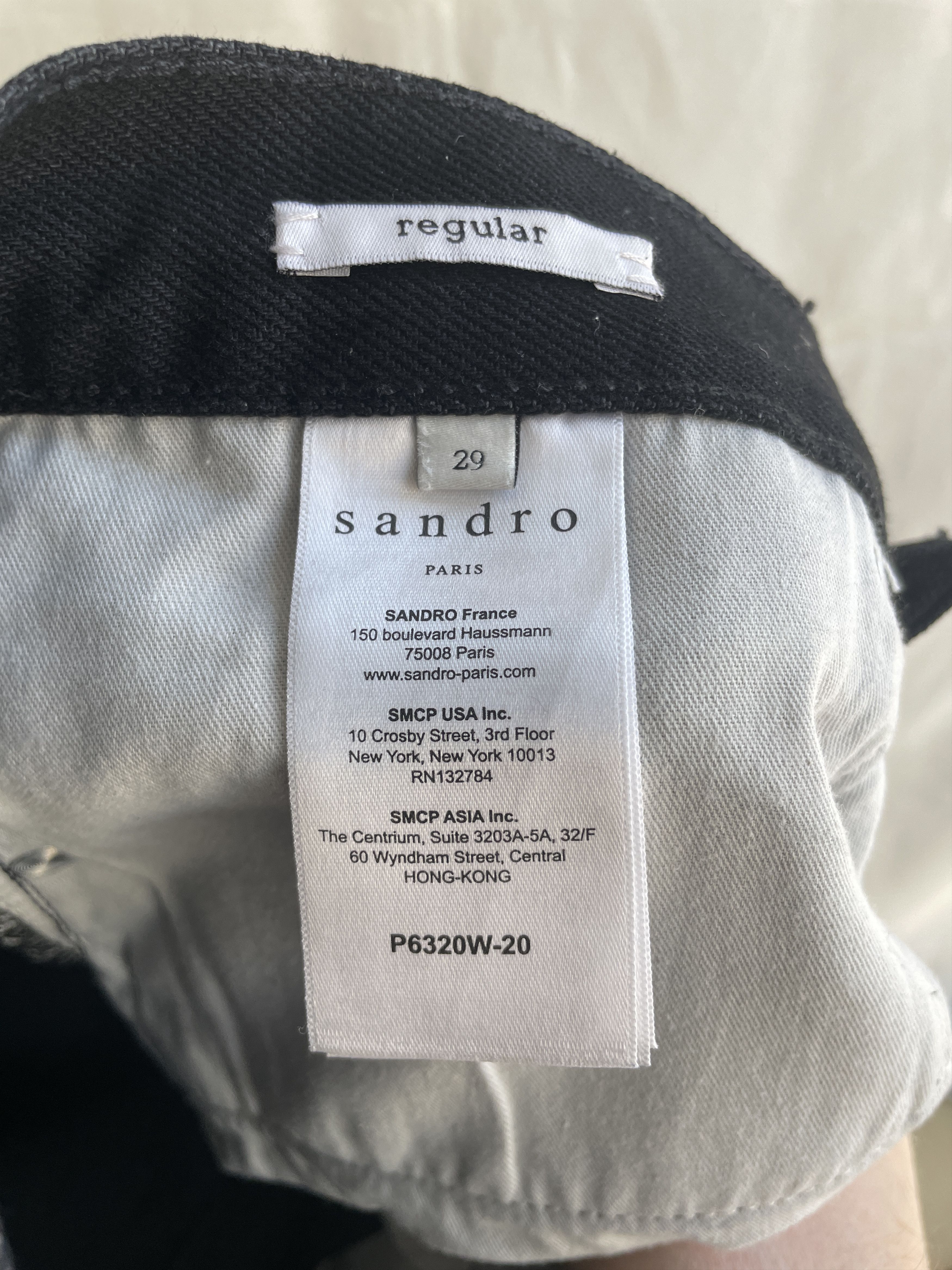 Sandro Sandro Heavy Black Regular Fit Ankle Lenght Denim Size 27 Size US 27 - 10 Thumbnail