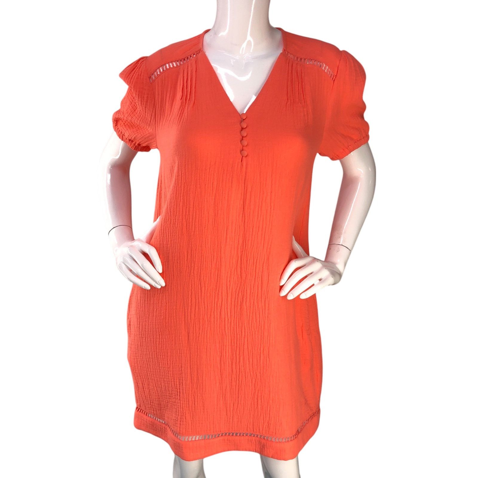 UNTUCKit Untuckit For Her Womens Size S Dress Kasey Gauze Coral Size S / US 4 / IT 40 - 11 Thumbnail