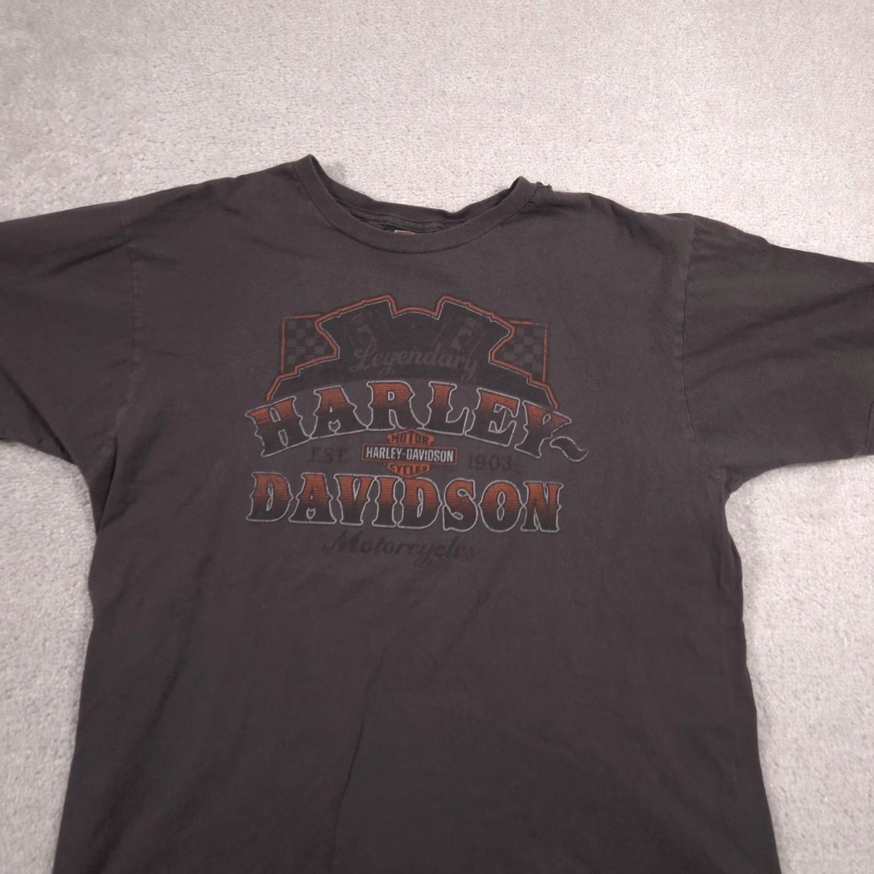 Harley Davidson Harley-Davidson Shirt Mens XL Black Blue Springs Kansas City Graphic Biker Tee Size US XL / EU 56 / 4 - 4 Thumbnail